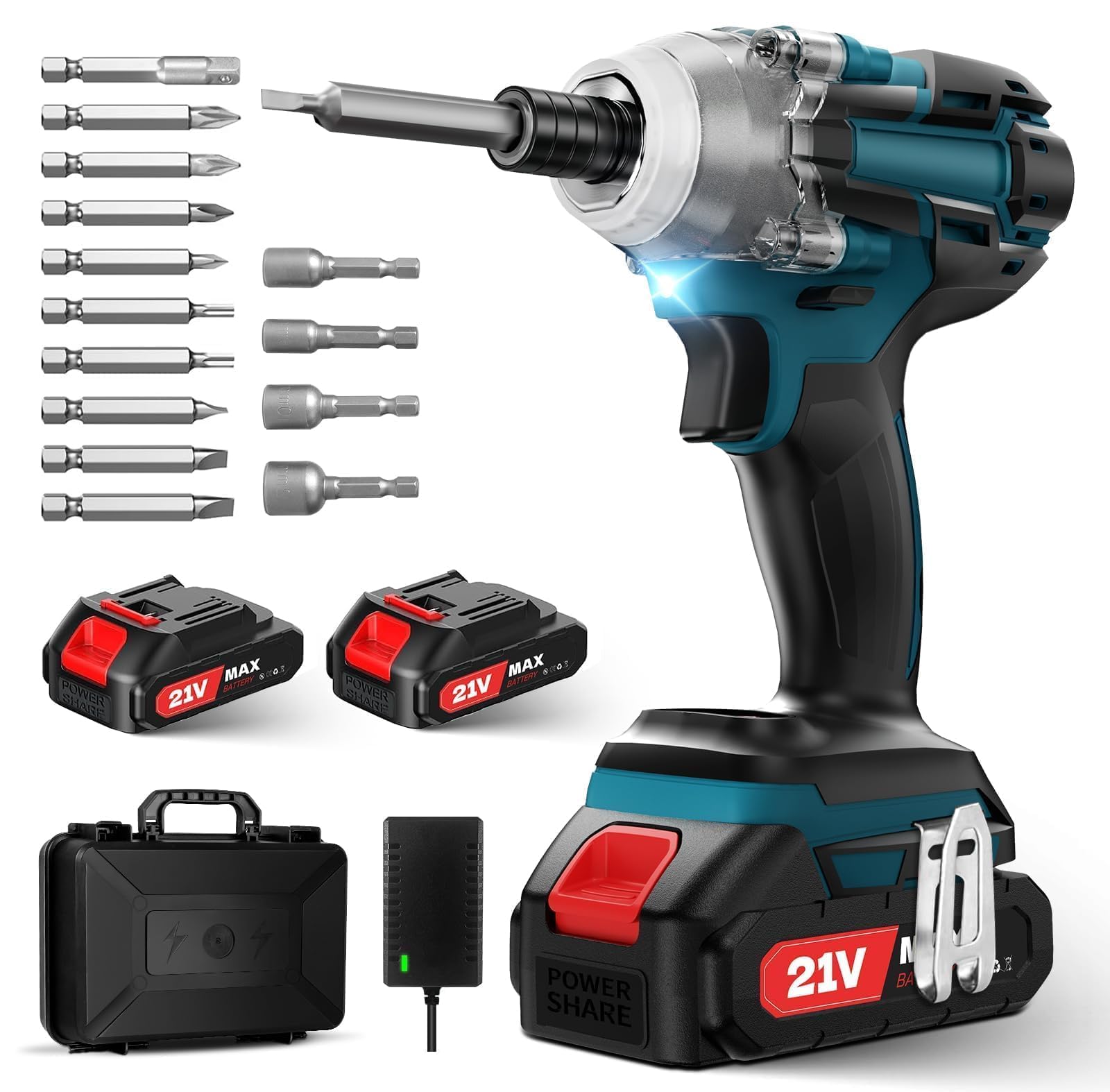 Amazon | 【2025新設計】インパクトドライバー 【2000mAh バッテリー*2