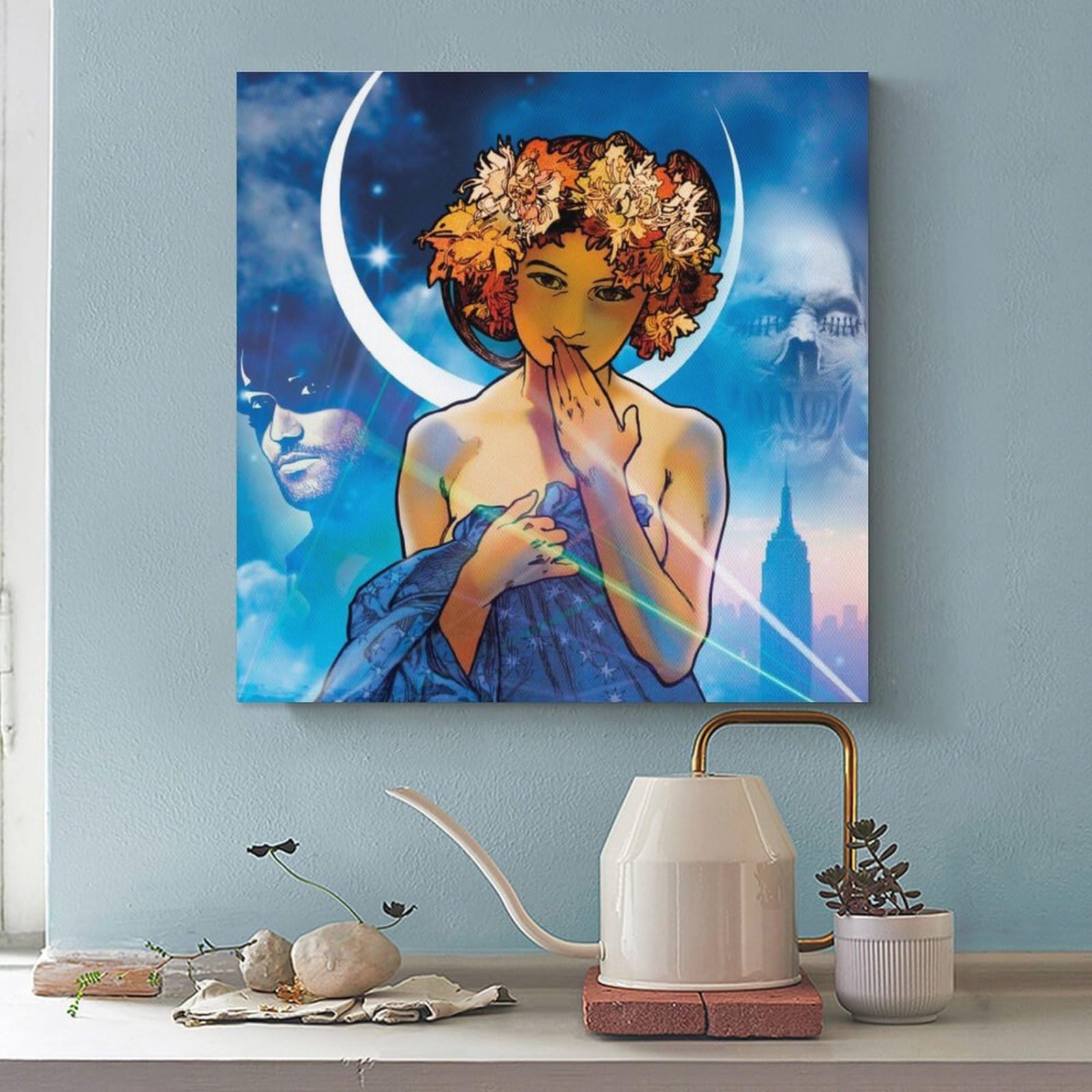 Amazon.co.jp: Alphonse Muchaアルフォンス・ミュシャ《月と星