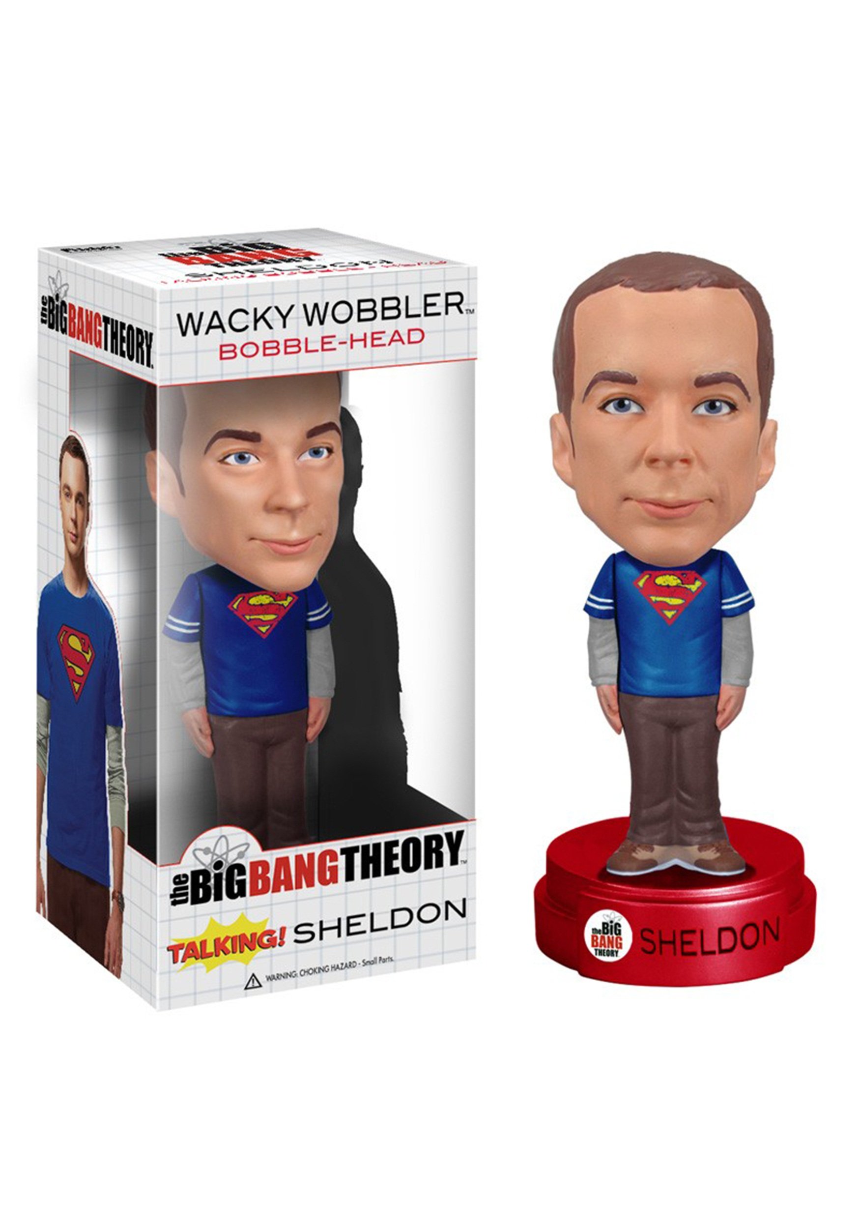 Amazon.com: Funko Big Bang Theory: Sheldon Talking Wacky Wobbler