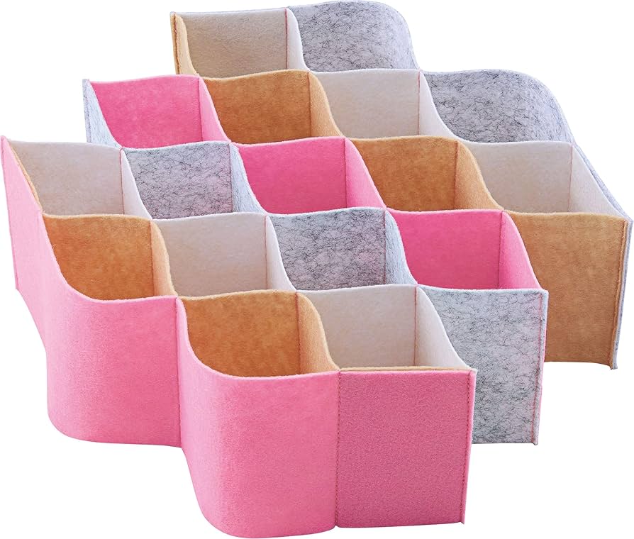 Amazon｜コジット 引き出し収納 仕切り パステルカラー 17マス サイズ