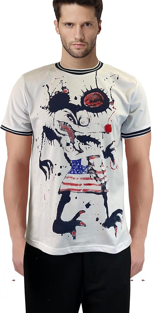 Fear and Loathing in Las Vegas Mouse Dr Gonzo T-Shirt Stripe Shirt