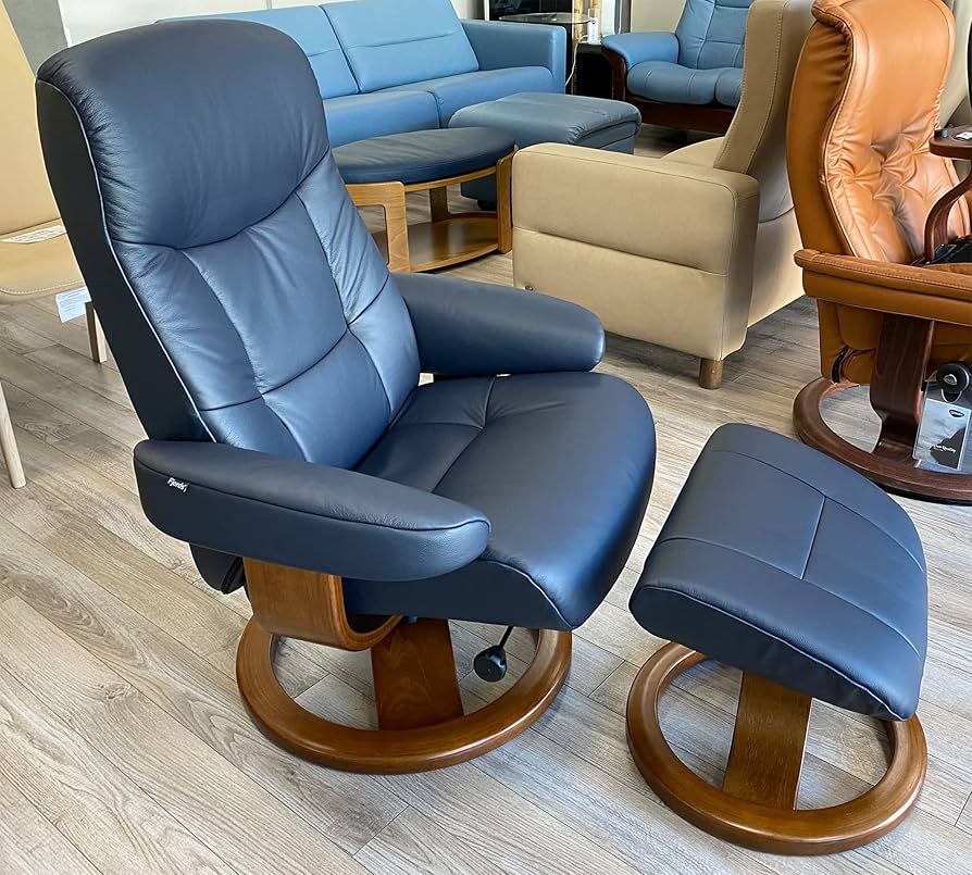 Amazon.com: Fjords Muldal Large Leather Ergonomic Swivel Recliner