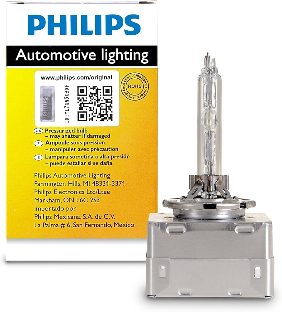 Philips D1S 35W Single Xenon HID Headlight Bulb, Pack of 1