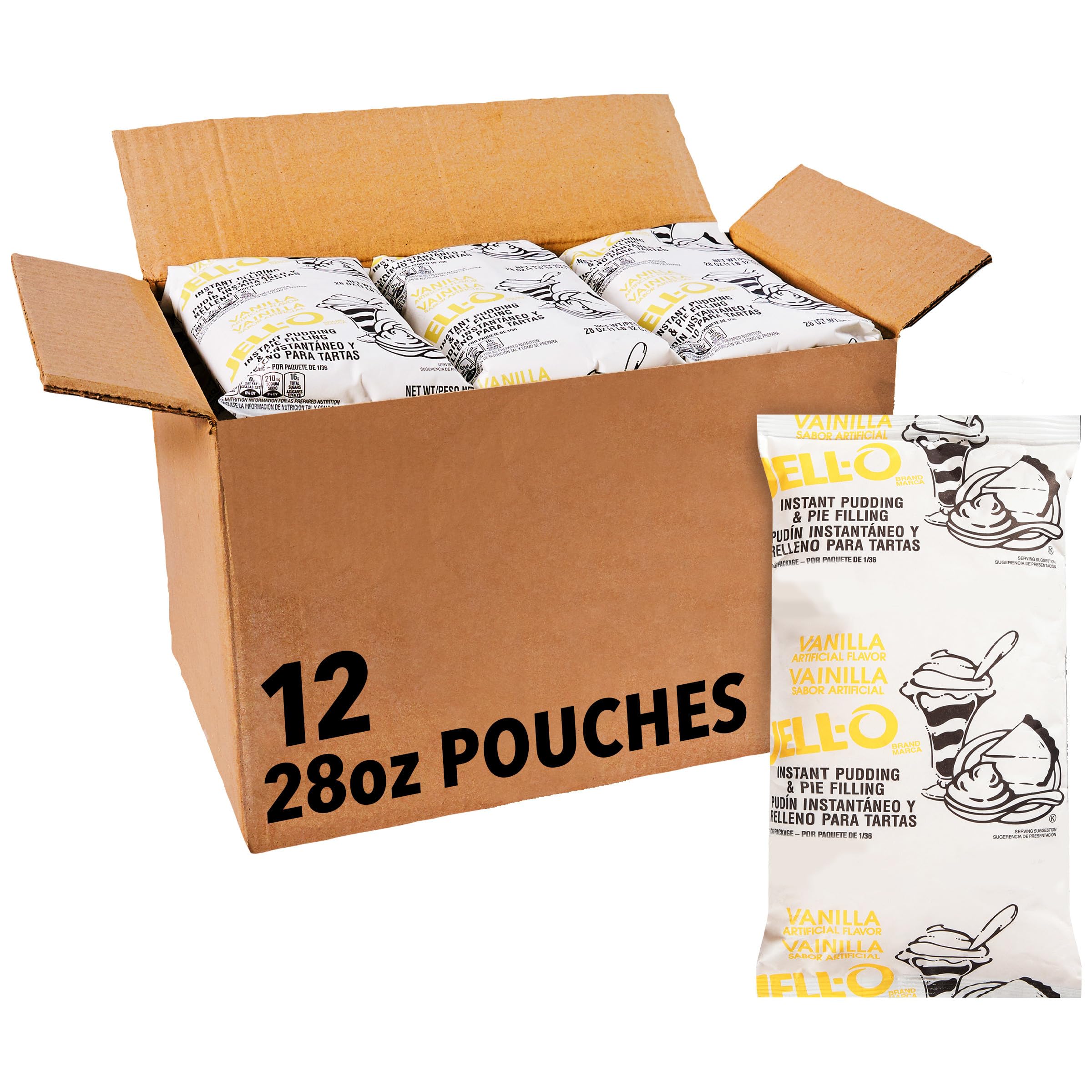 Amazon.com : JELL-O Instant Vanilla Pudding & Pie Filling Mix (28