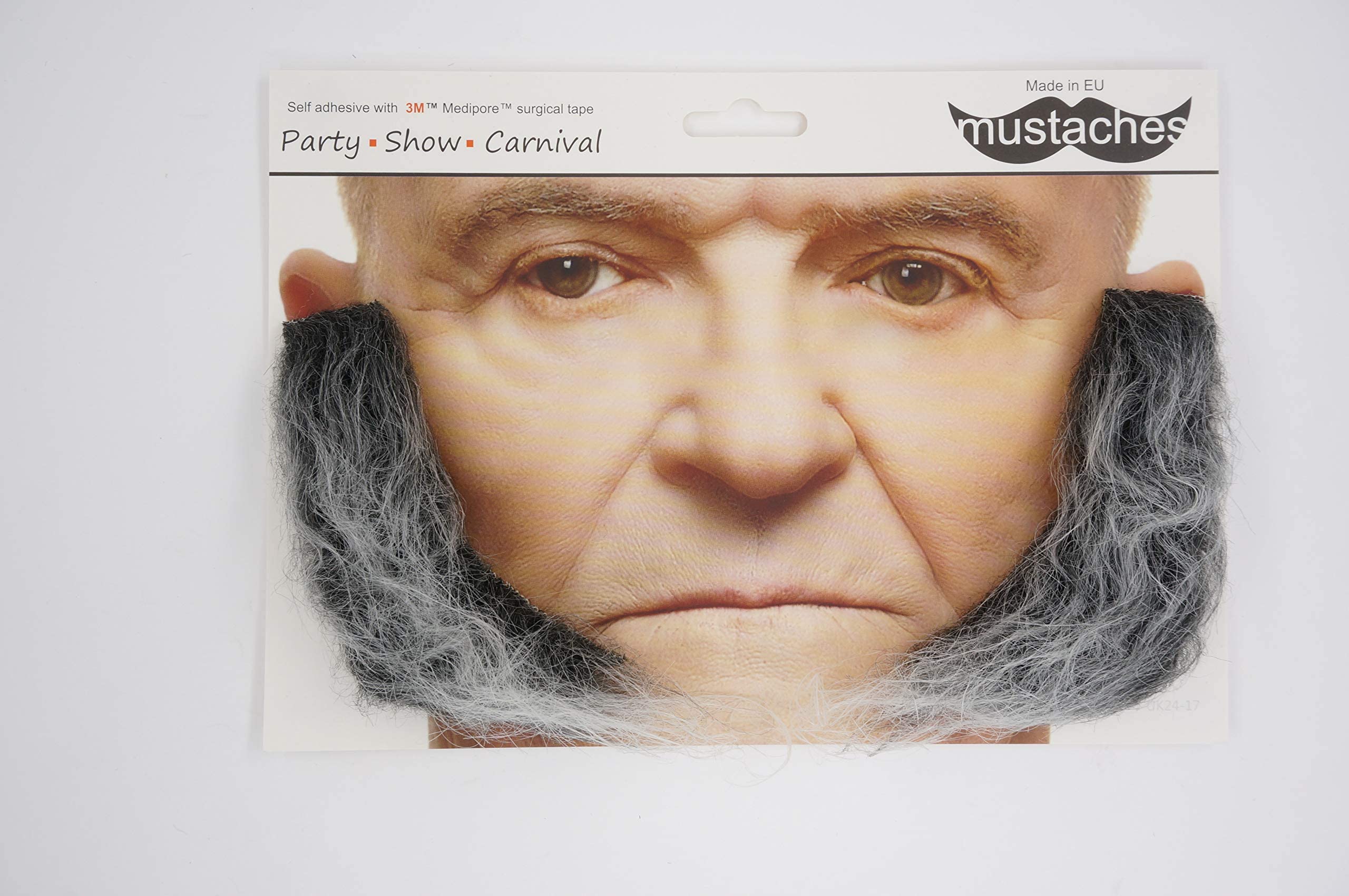 Amazon | Mustaches 自己粘着 L Shaped Sideburns 付け頬ひげ