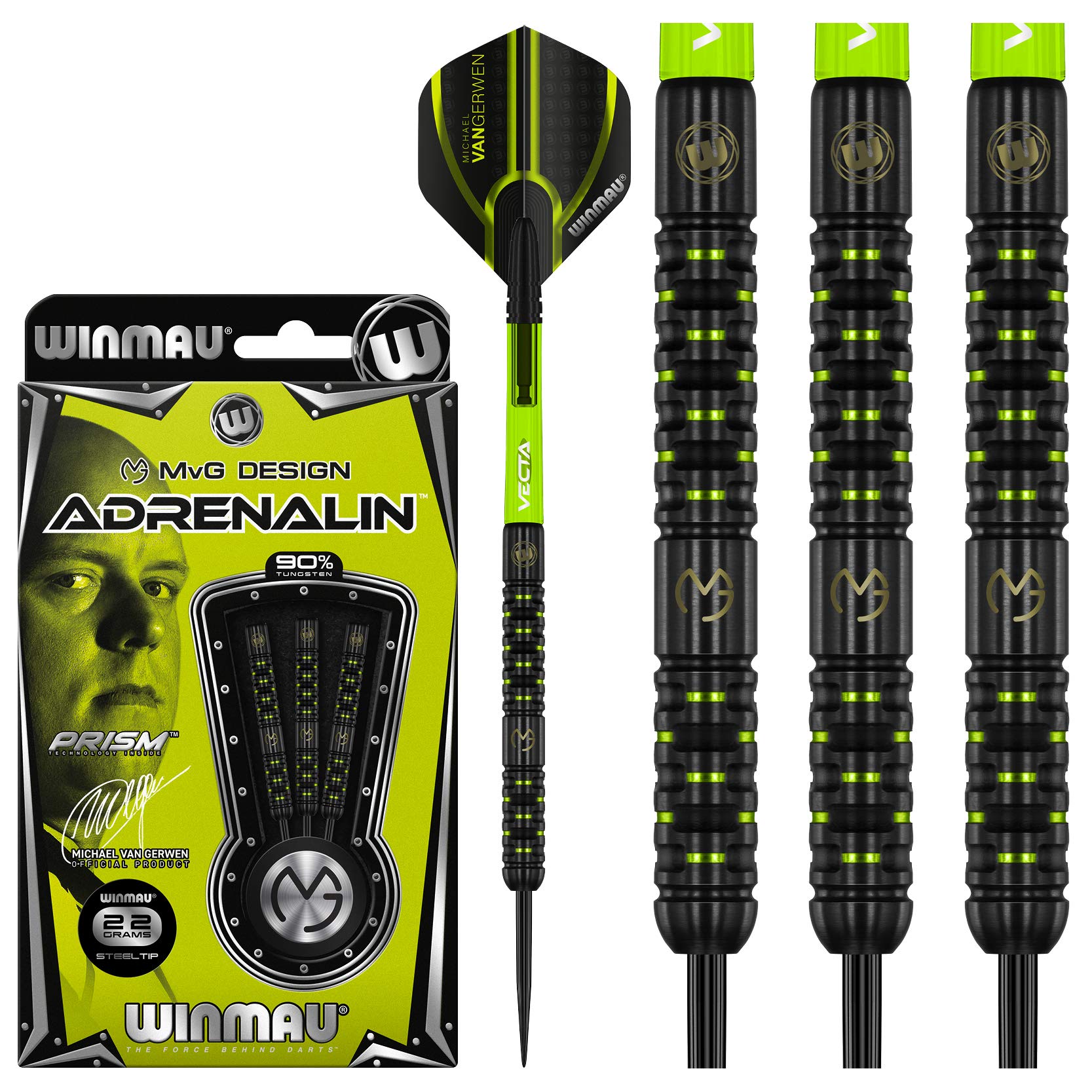 Amazon.com: WINMAU Michael Van Gerwen MvG Adrenalin 22 gram