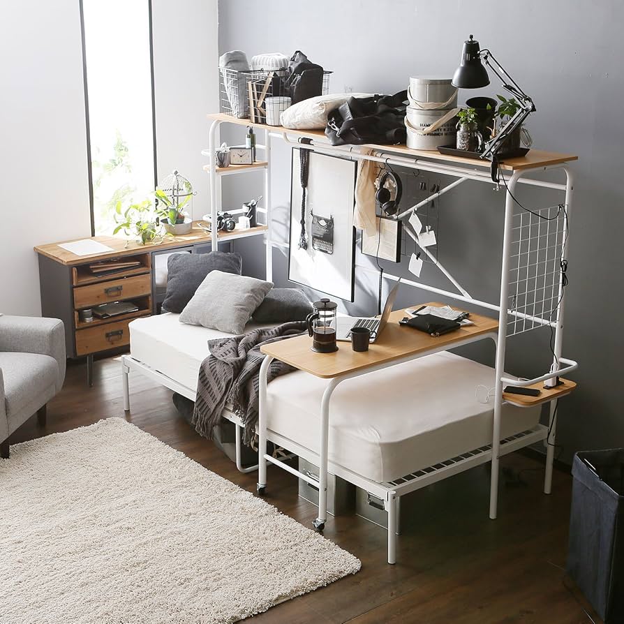 Amazon｜LOWYA ロウヤ ベッド ベッドフレーム ベッドフレーム 宮付き