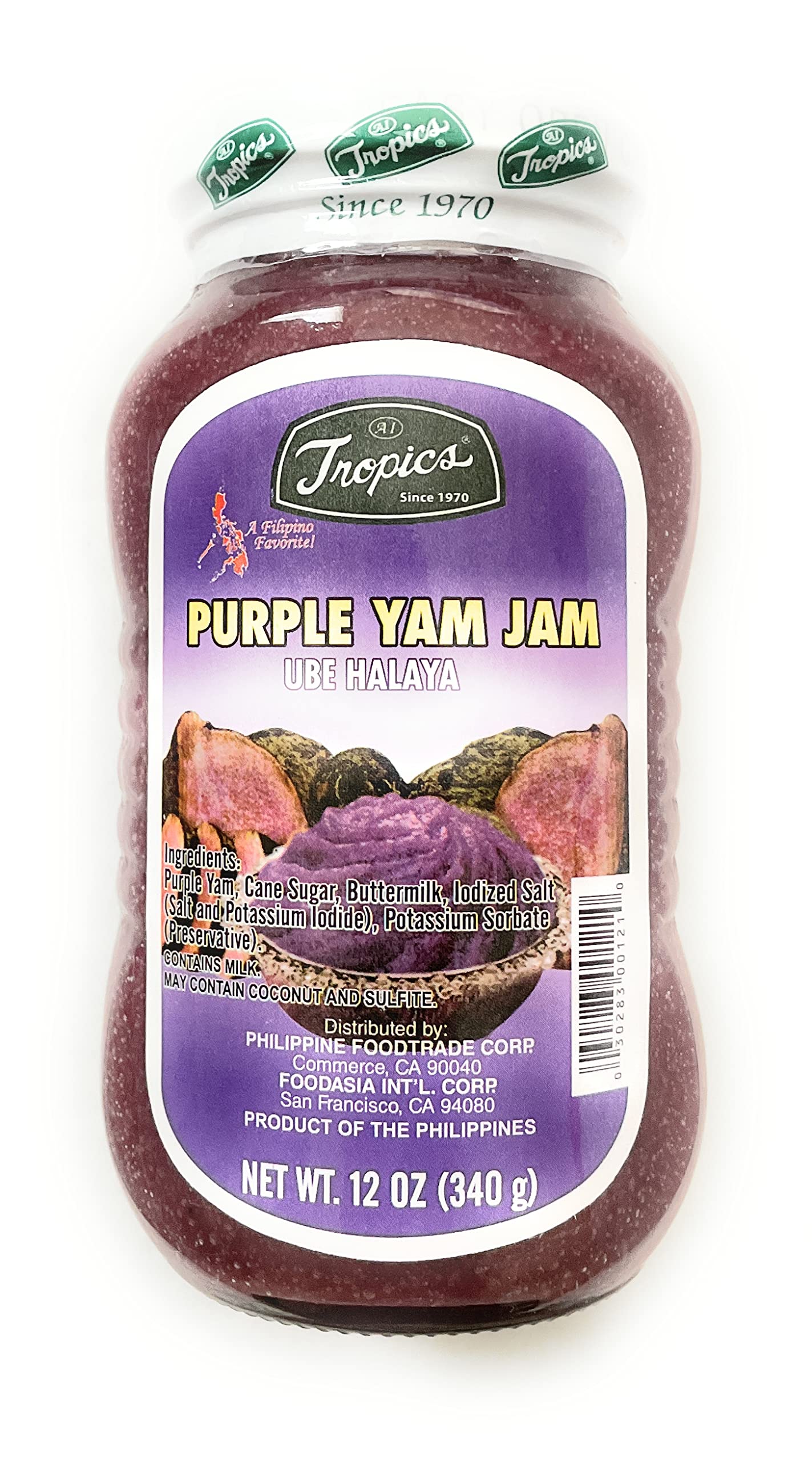 Amazon.com: Tropics Ube Halaya (Purple Yam Jam) : Grocery