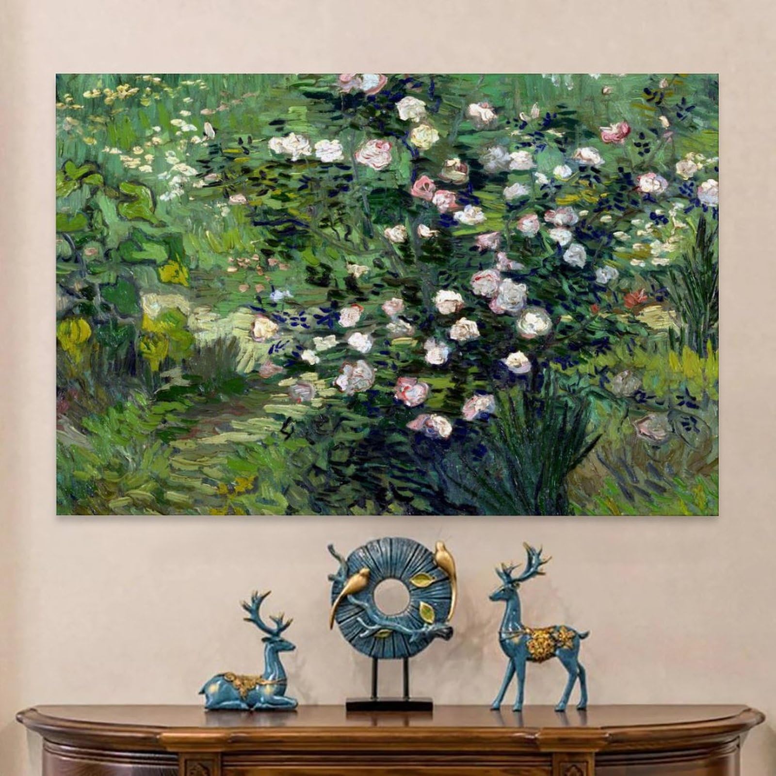 Amazon.co.jp: フィンセント・ファン・ゴッホ 1889年作「バラ」絵画