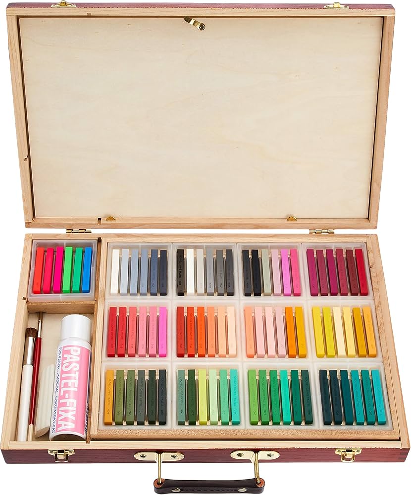 Amazon.co.jp: ヌーベル カレーパステル 150色セット 木箱入 : ホビー