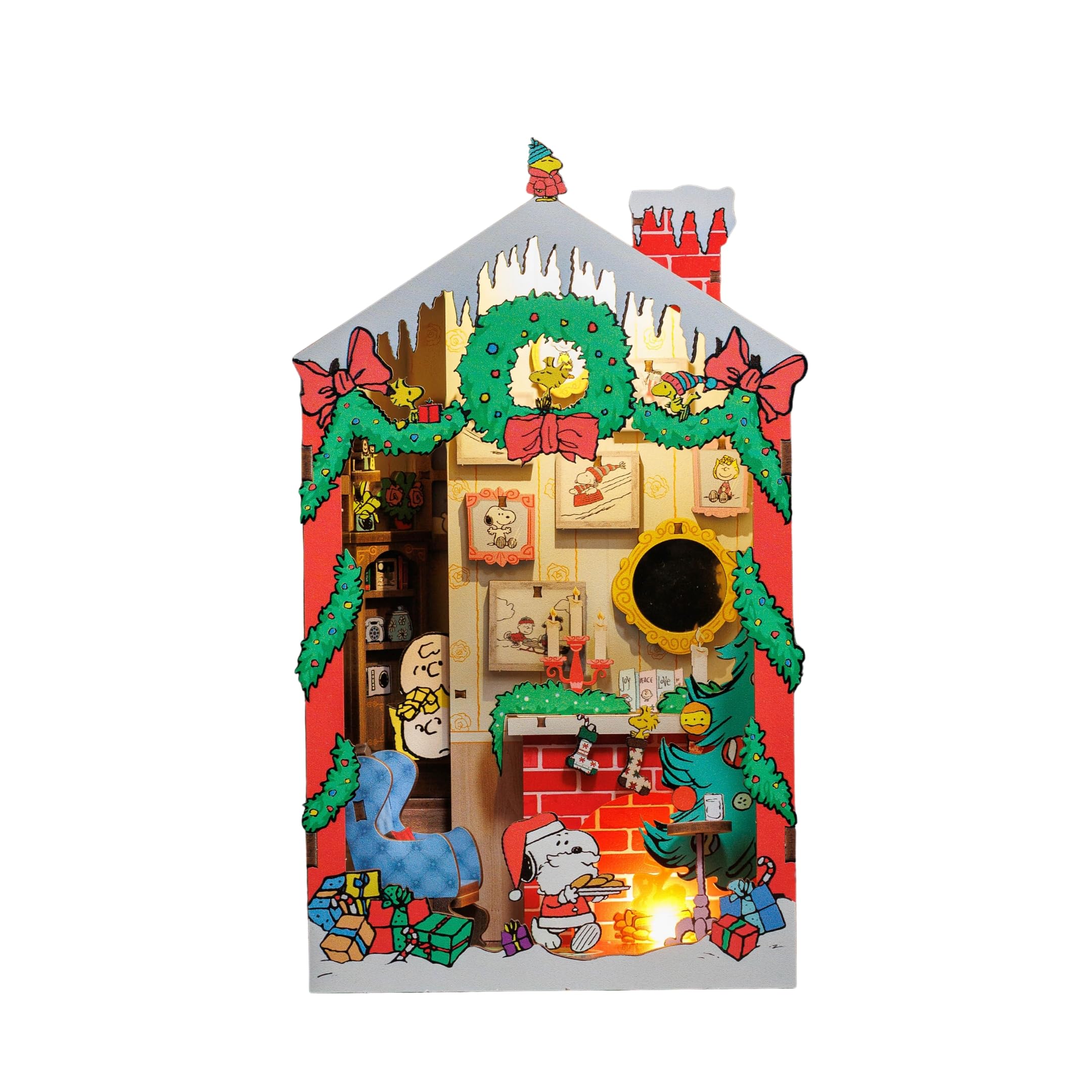Amazon.com: Hands Craft Peanuts Christmas Book Nook Kit. Touch