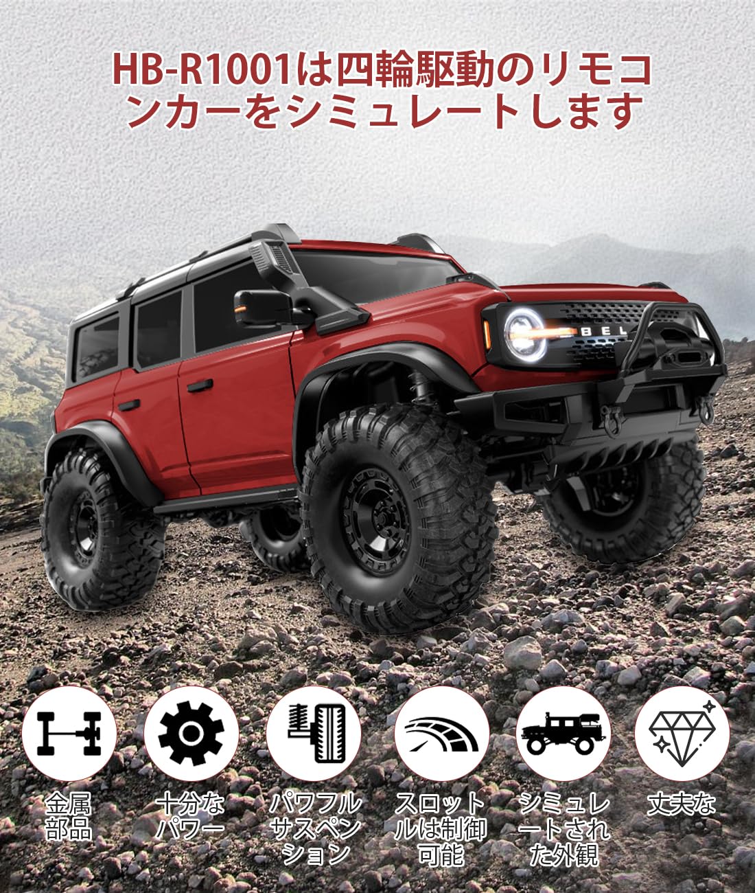 Amazon.co.jp: ラジコンカー ラジコンRCカー 1:10オフロード車 RC四輪
