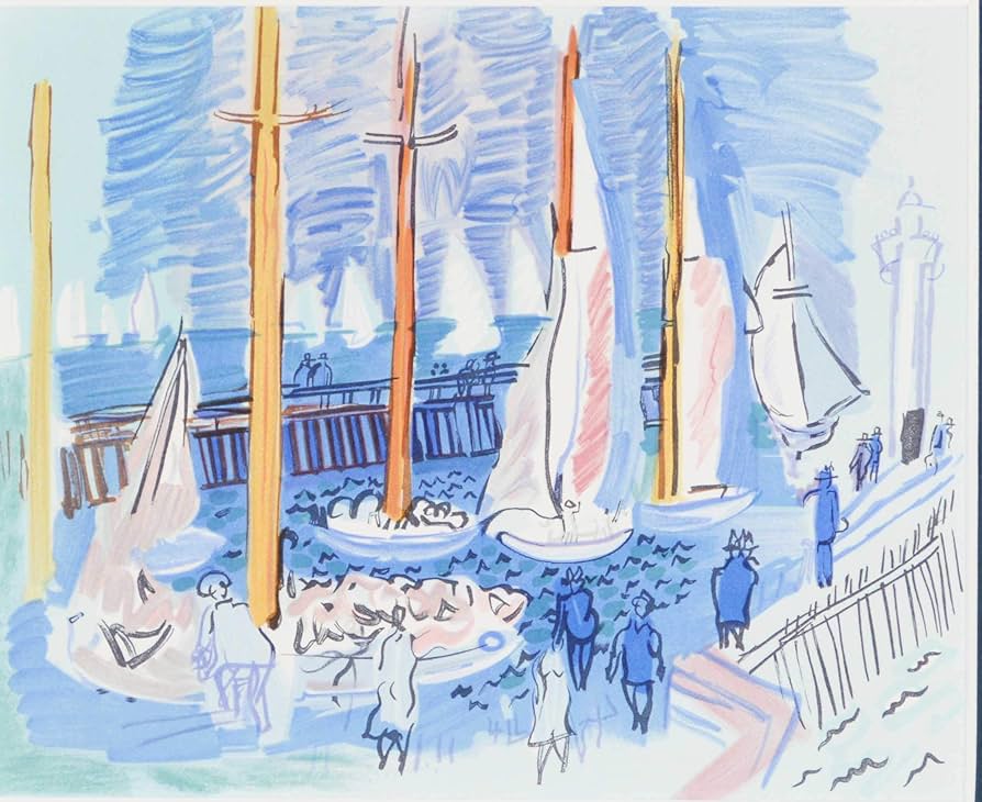 Amazon | ラウル デュフィ 『レガッタ【ラウル・デュフィへの手紙より