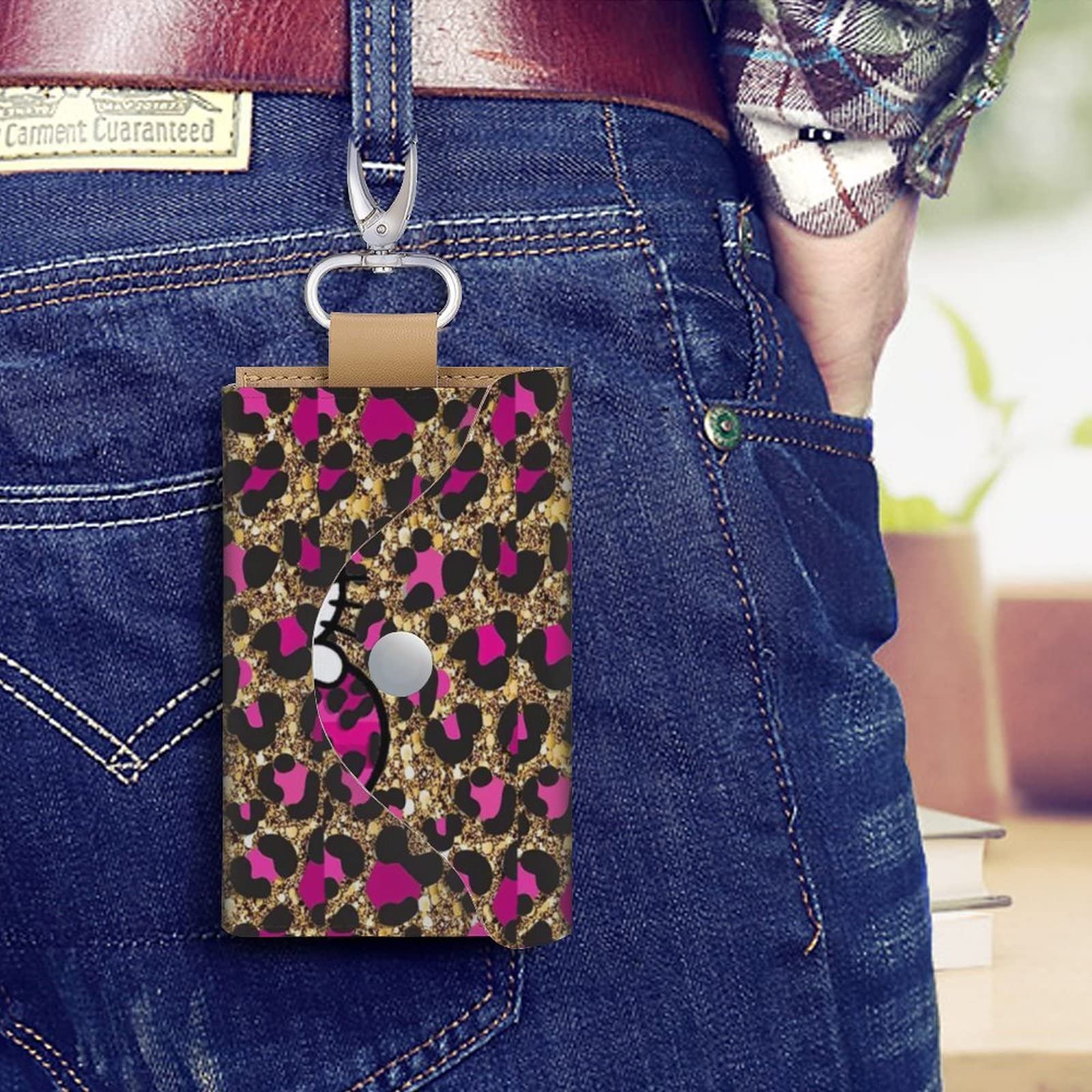 Amazon.co.jp: ハローキティ ヒョウ柄 キーケース 6連フック PUレザー