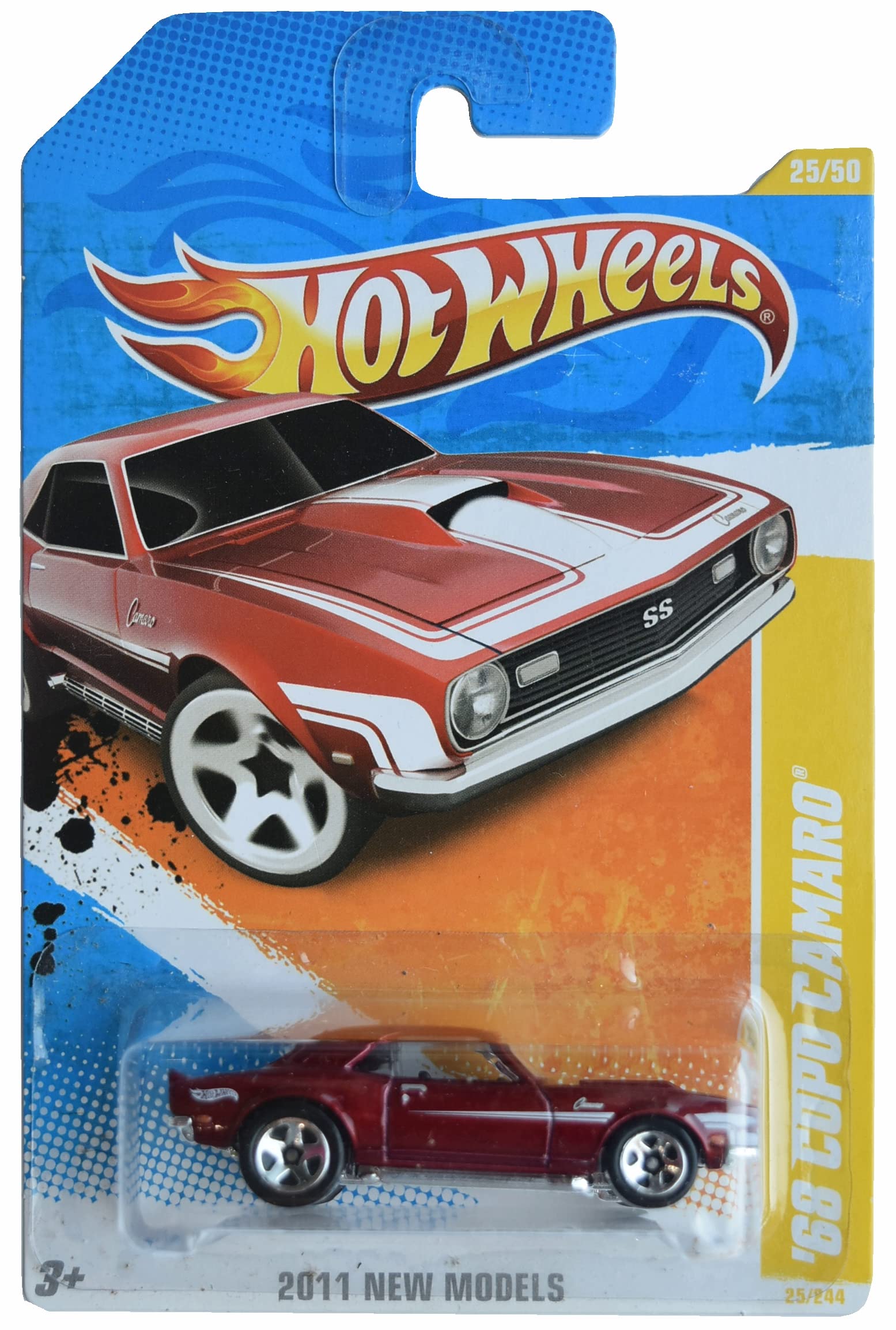 Amazon.com: Hot Wheels '68 Copo Camaro, New Models 2011 25/50 [red