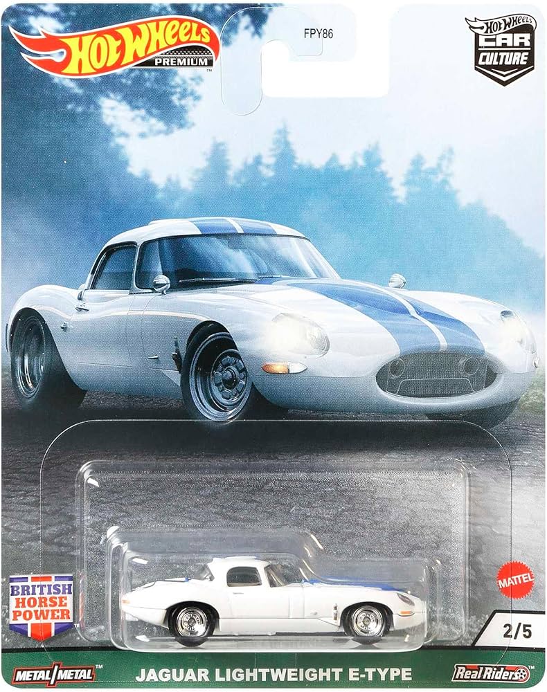 Hot Wheels Jaguar Lightweight E-Type Vehicle, Car Culture Circuit