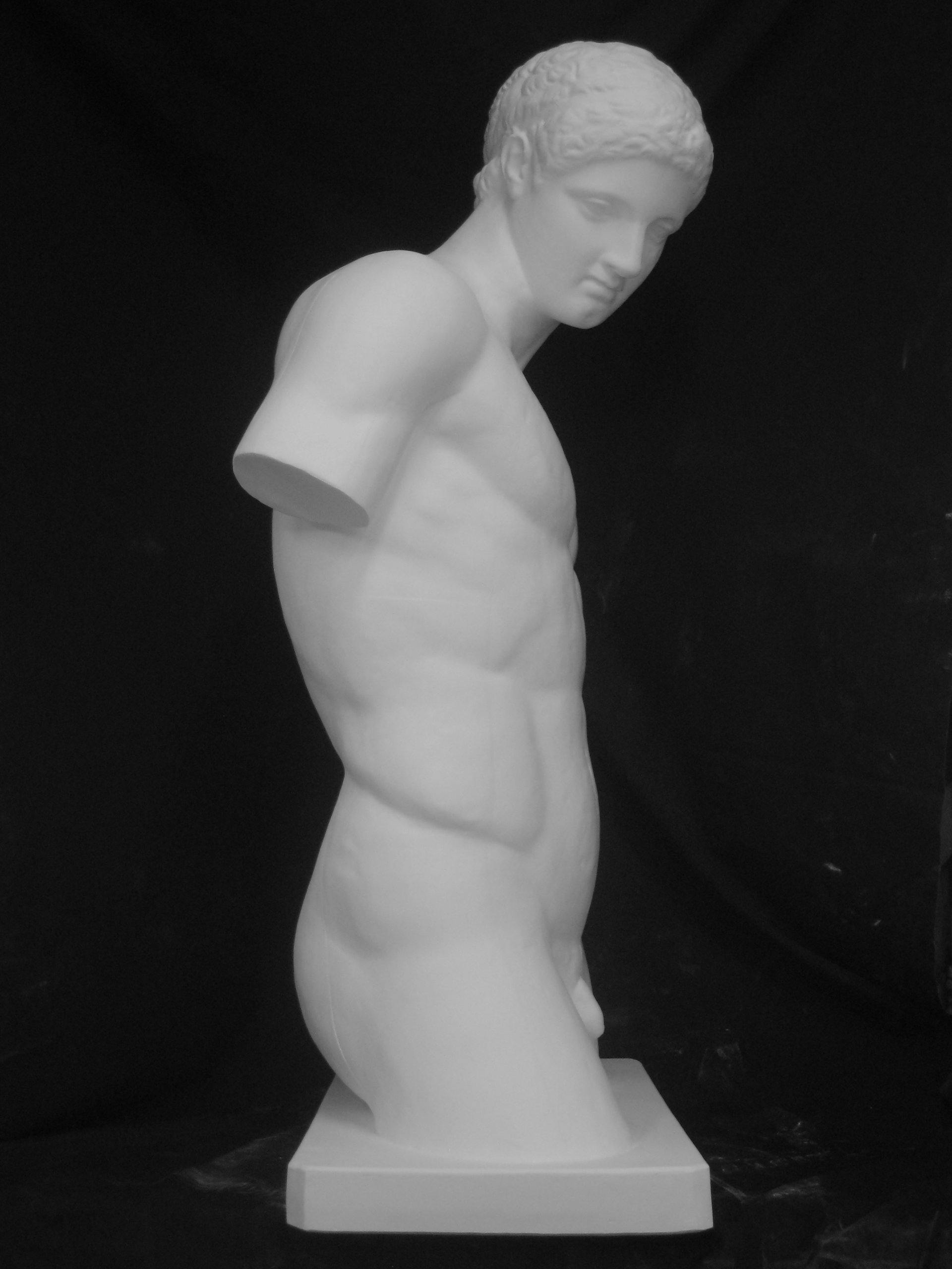 Amazon.co.jp: 石膏像 H－012 円盤投げ半身像 H．97cm