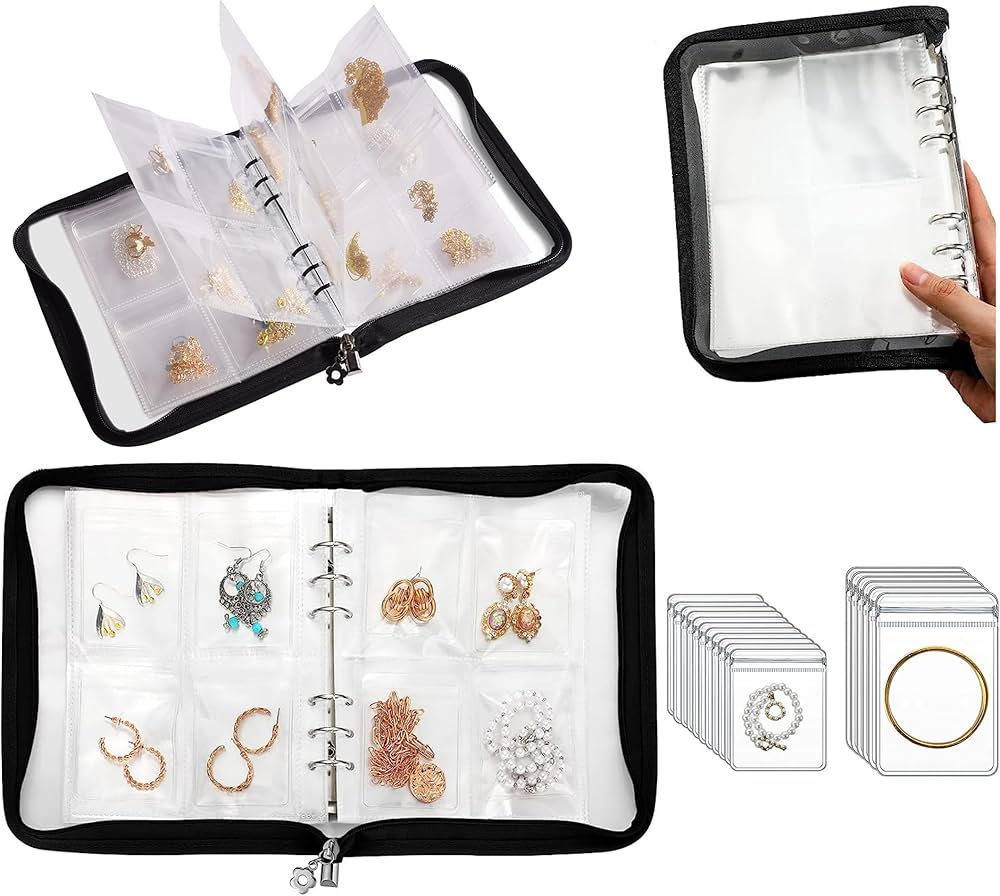 Amazon｜ジュエリー 収納 アルバム 透明 クリア ジュエリー収納