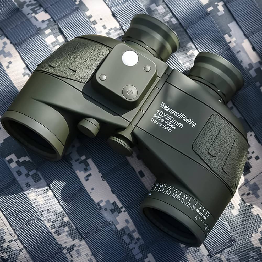 Amazon | FOCUHUNTER 双眼鏡 10×50 マリンそうがんきょう 軍用望遠鏡