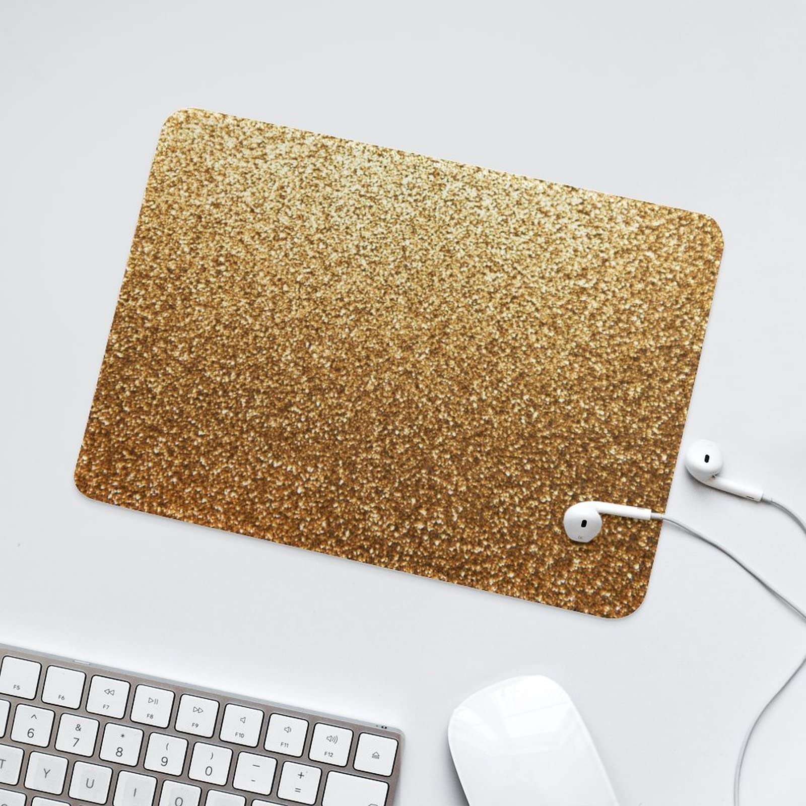 Amazon.co.jp: マウスパッド ゴールドダスト きらめく 金色 ゲーミング