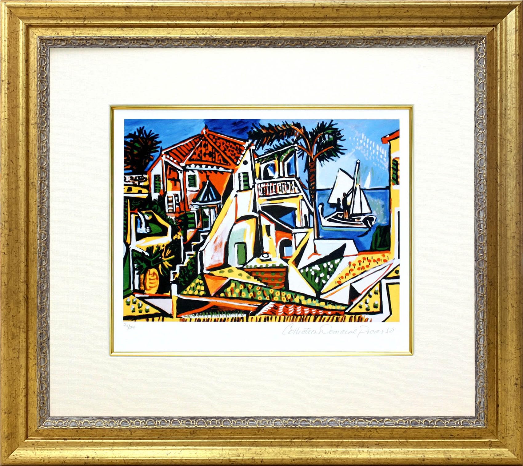 ピカソ ・PICSSO、豪華大判 限定額装版、サイン入り No69 送料無料