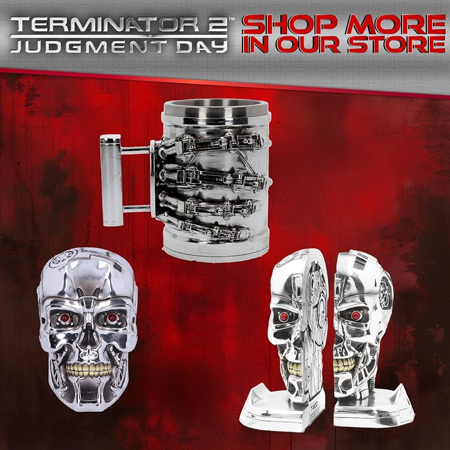 Amazon.com: Nemesis Now Terminator 2 T-800 Head Box, Hand-Painted