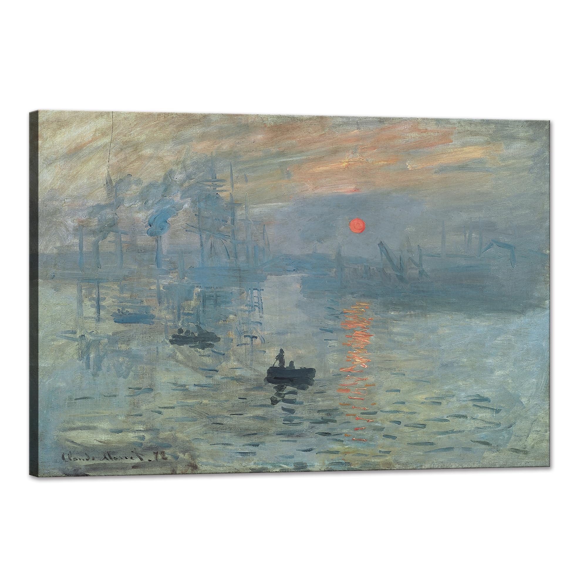 Amazon.co.jp: モネ 日の出 ポスター 絵画 インテリア 壁掛け 風景画