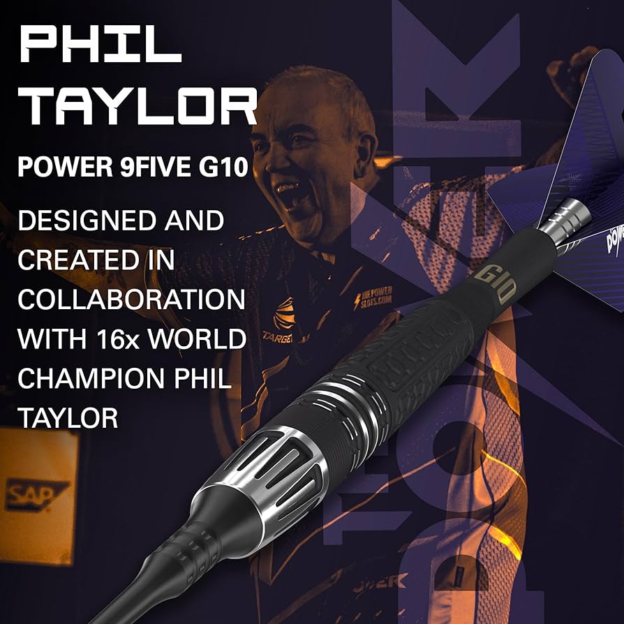 Target Darts Phil Taylor Power 9-Five Gen 10 20G 95% Tungsten Soft