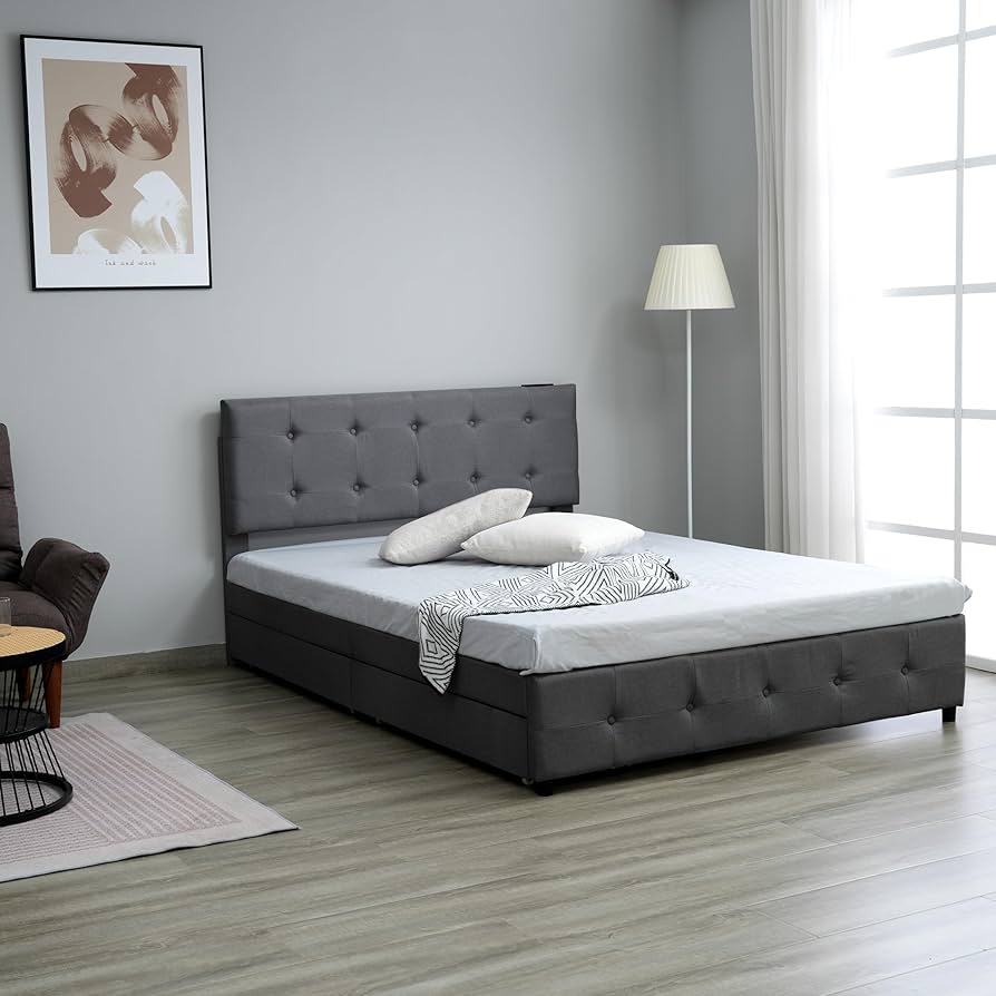 Amazon｜TORGSIYO ベッドフレーム ベッド ファブリックベッド すのこ