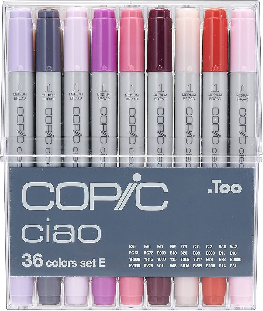 Amazon.co.jp: Too コピック チャオ 36色 Eセット : 文房具・オフィス用品