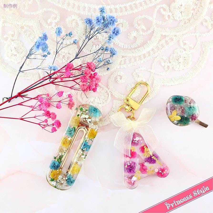Amazon | Princess-style かすみ草 咲いた花 レジン ドライフラワー