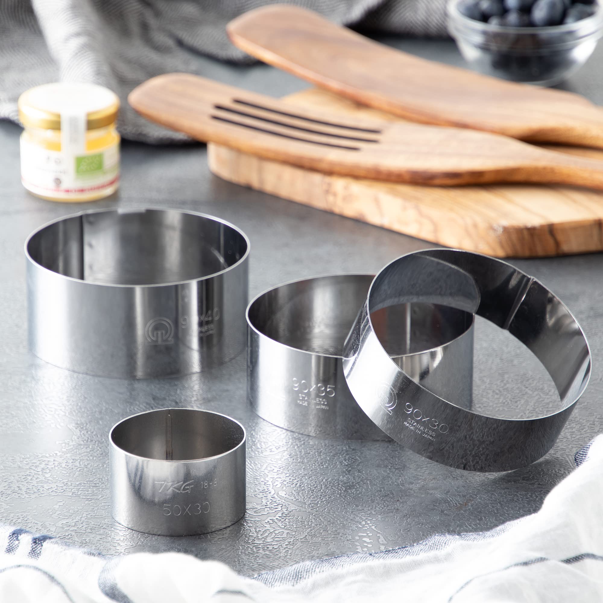 Amazon.co.jp: 遠藤商事 業務用 セルクルリング丸型 φ50×H30mm 18-0