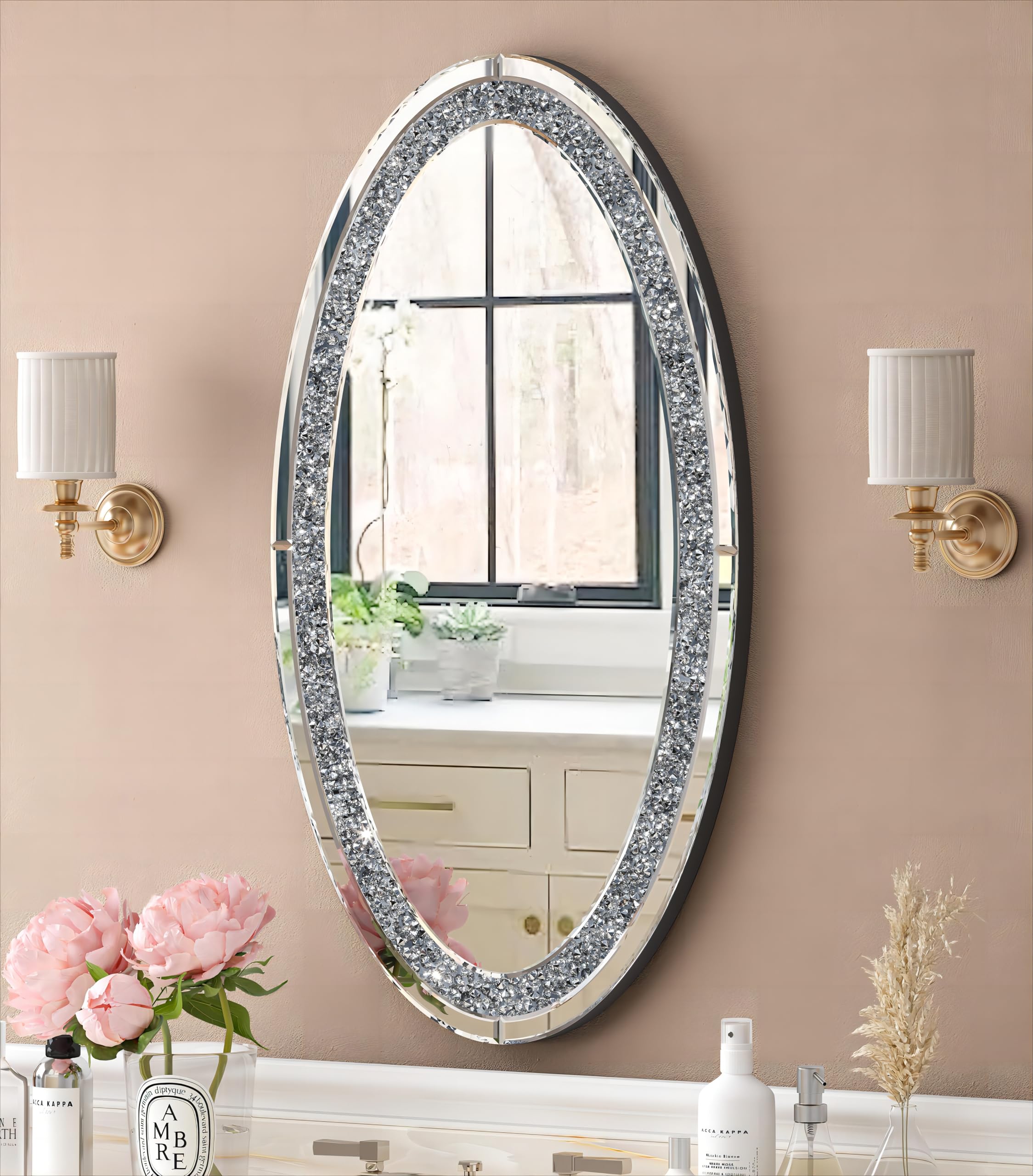 Amazon.com: SHYFOY Oval Wall Mirror 36