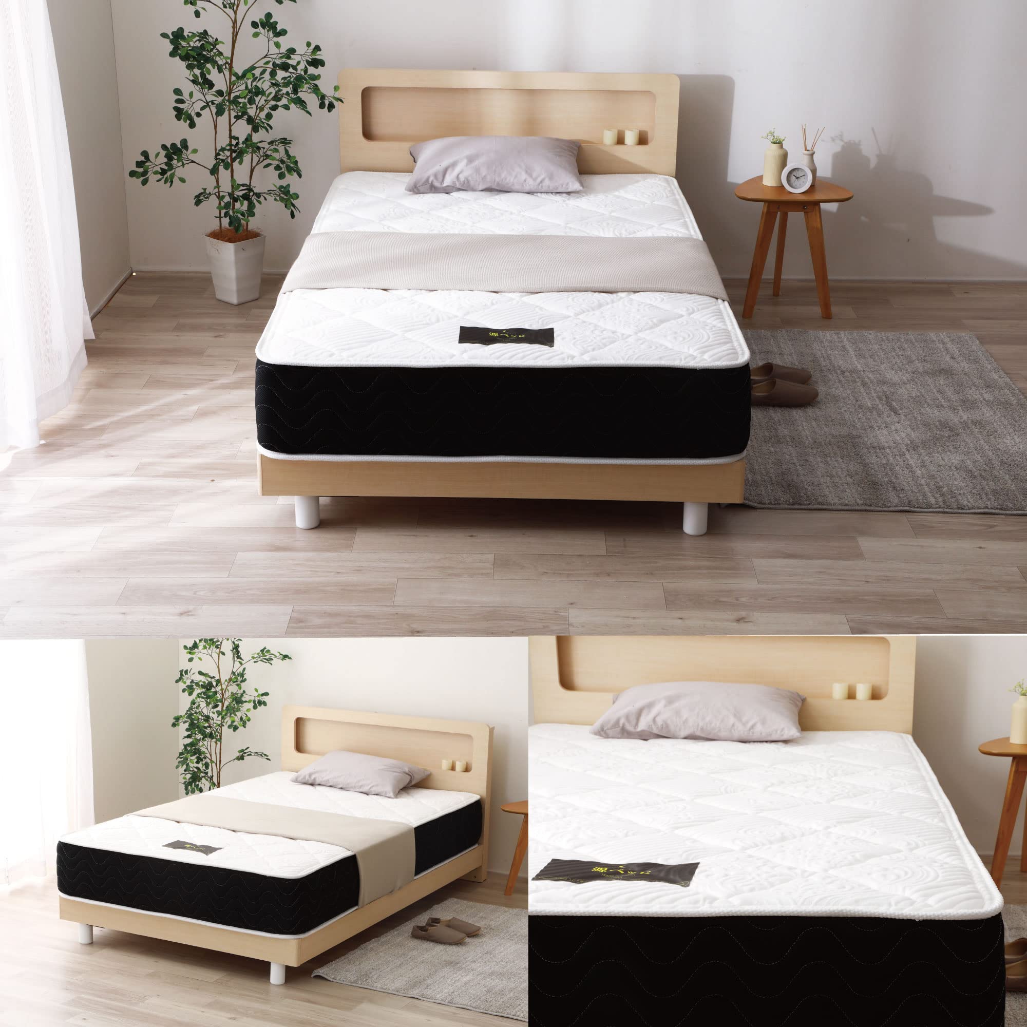 Amazon.co.jp: 源ベッド シングルサイズ 日本製【夜香プレミアム2