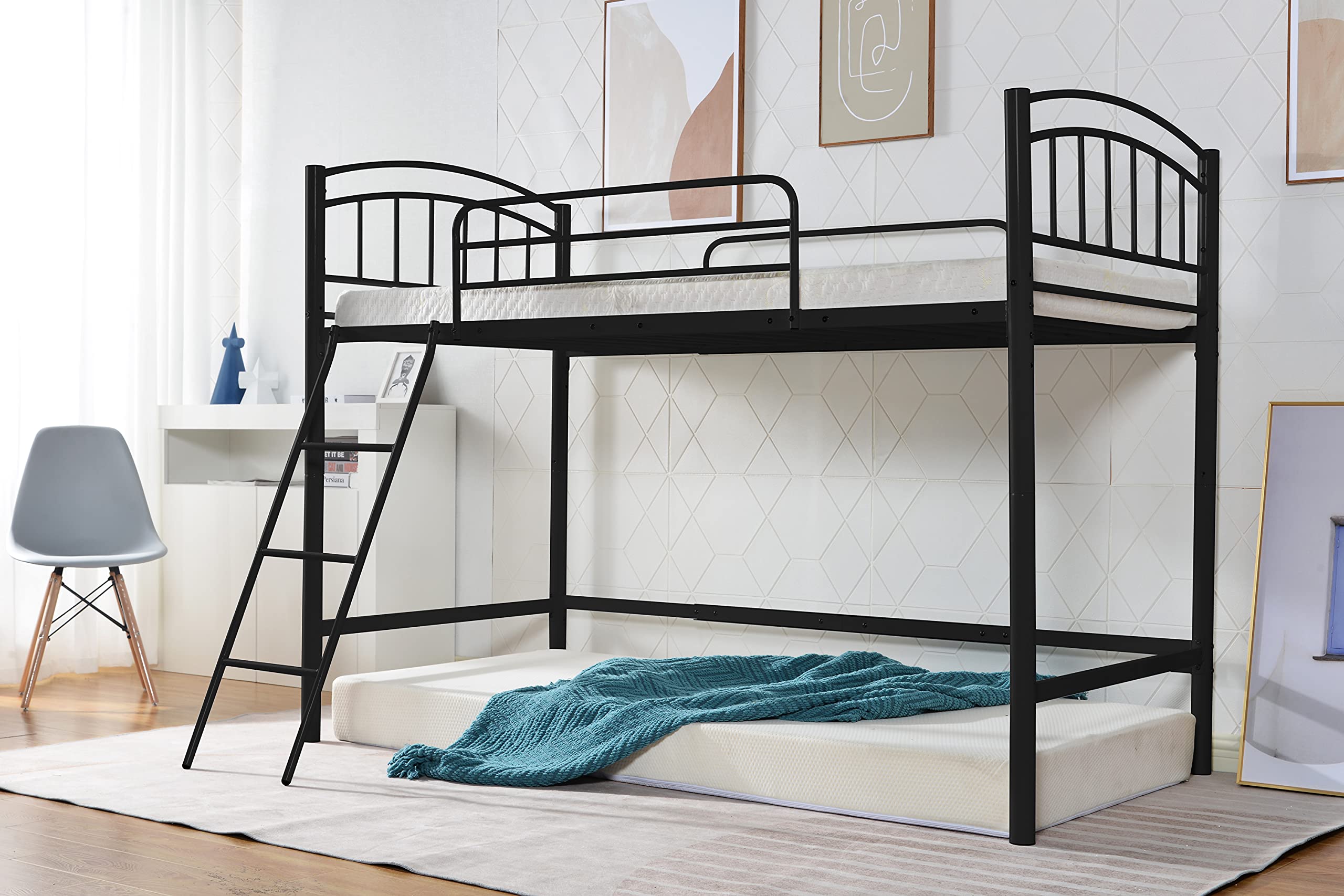 Amazon｜LAONID ロフトベッド パイプベッド ベッドフレーム シングル