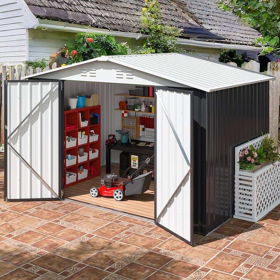 Amazon.com : AirWire 6x8 FT Outdoor Storage Shed, Garden Shed with
