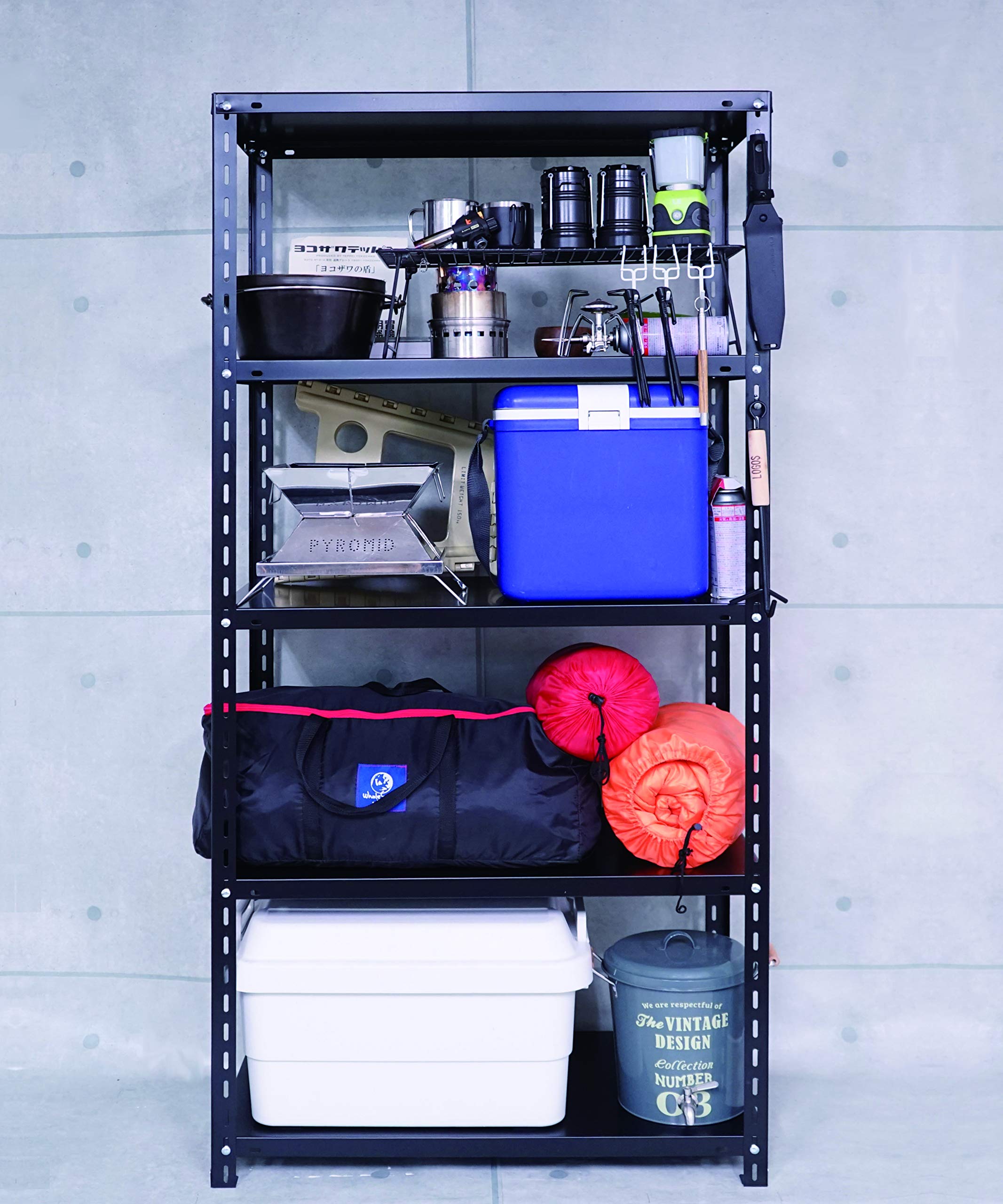 Amazon.co.jp: スチールラックのキタジマ NC-1800-24 幅180×奥行45×高