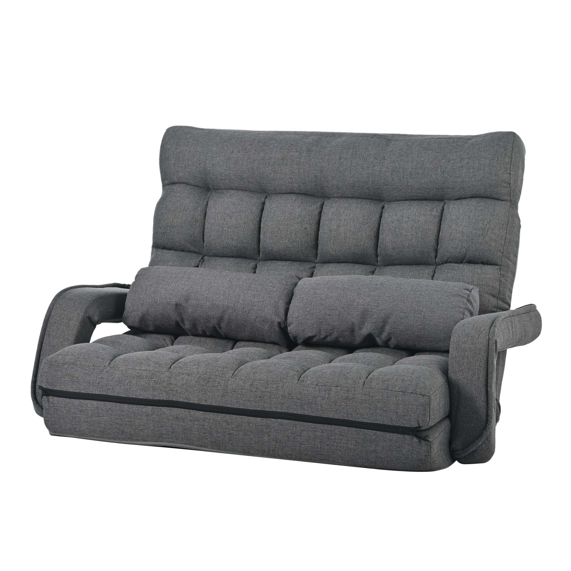 Amazon｜LAONID 座椅子 二人掛け 4WAY 連動肘つき リクライニング