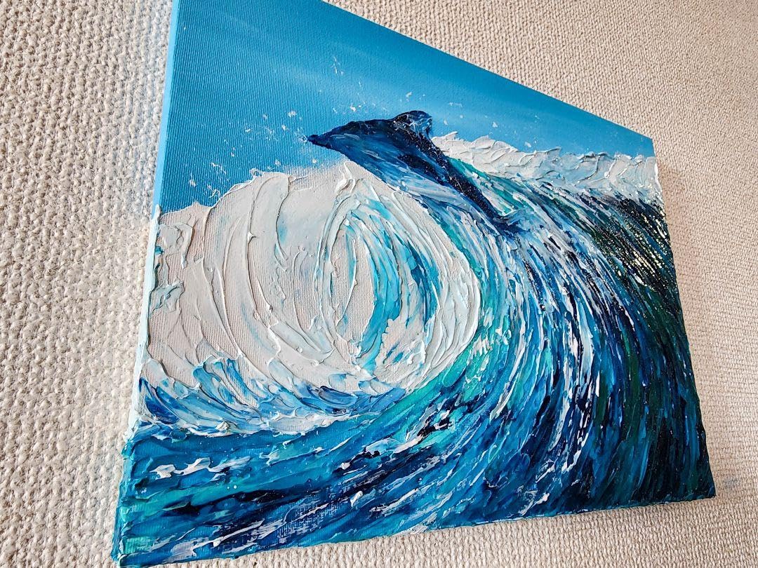 Amazon.co.jp: 風景画 海 テクスチャーアート 抽象画 海の絵 夏