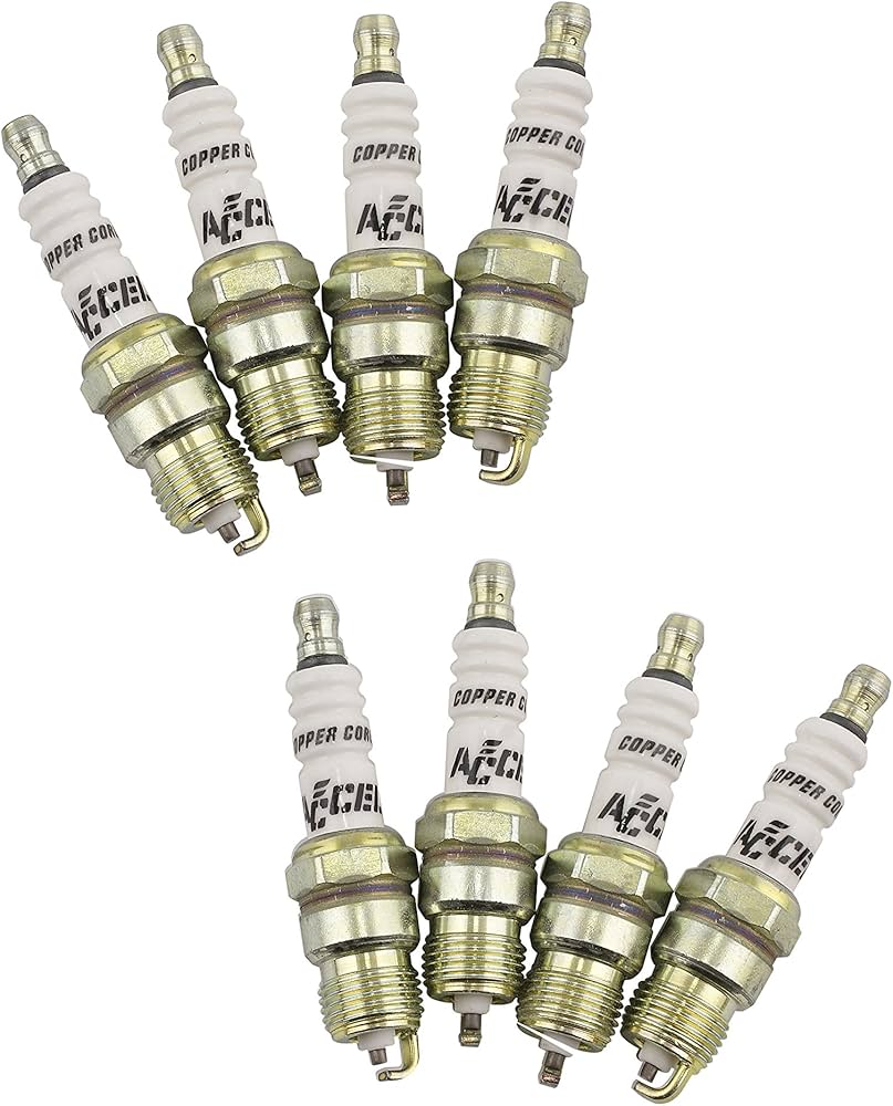 ACCEL 8198 Performance U-Groove Header Spark Plug - Pack of 8
