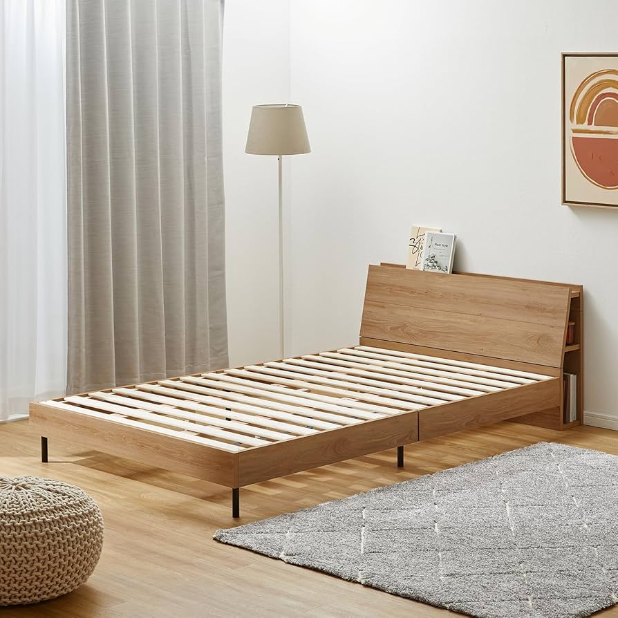 Amazon｜LOWYA ロウヤ ベッド ベッドフレーム ヘッドボード セミダブル