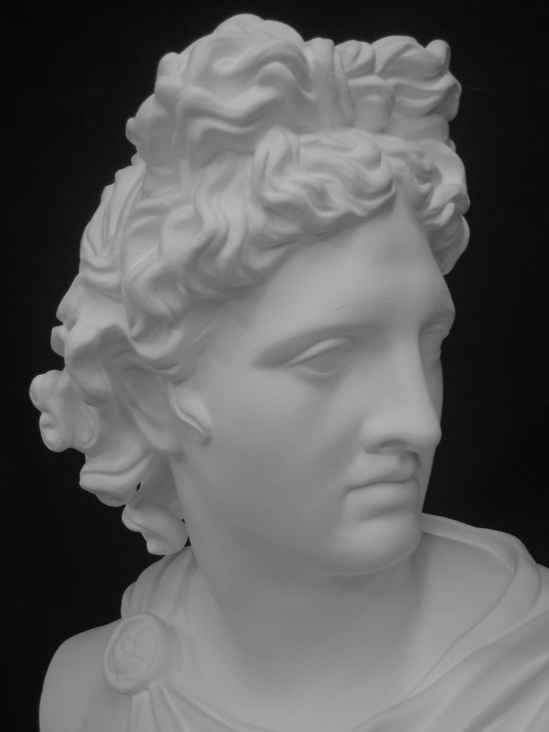 Amazon.co.jp: 石膏像 K－127 アポロ胸像 H．79cm : ホーム