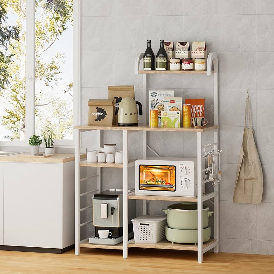 Amazon.co.jp: Alebert(アレベルト) レンジラック レンジ台 大型レンジ