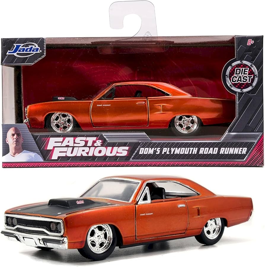Amazon.com: Jada Dom's 1970 Plymouth Road Runner Copper Fast