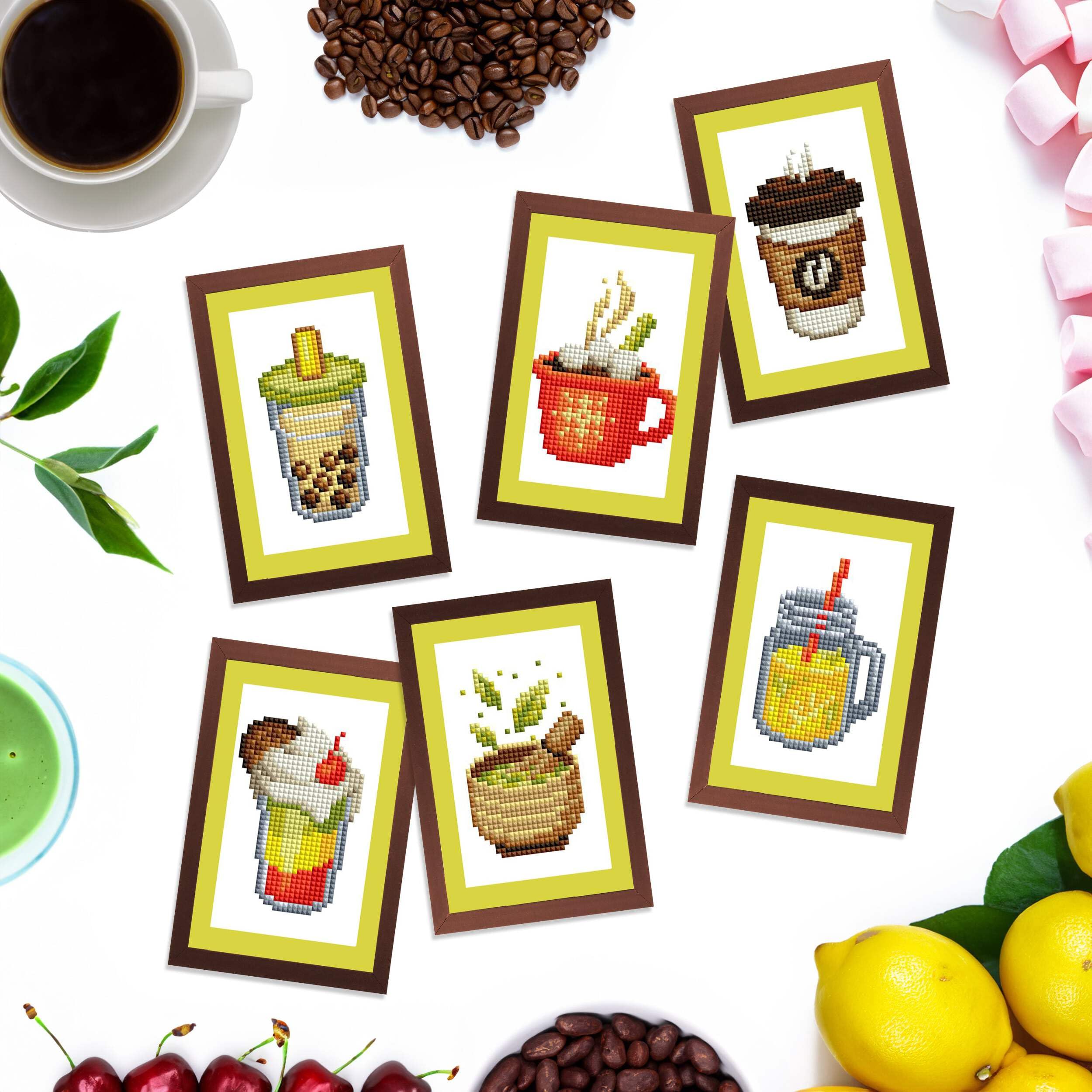 Amazon.co.jp: DIAMOND ART CLUB ドリンク ミニダズル、楽しいDIY