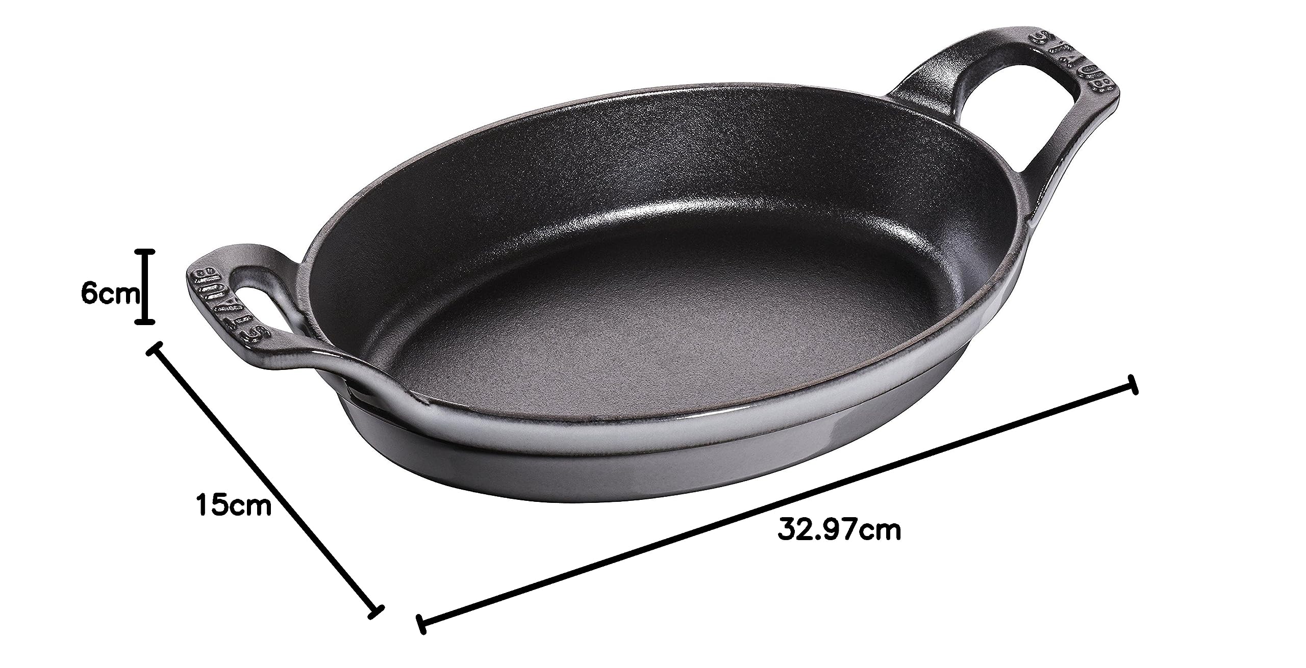 Amazon｜staub ストウブ 「 オーバル スタッカブル ディッシュ グレー