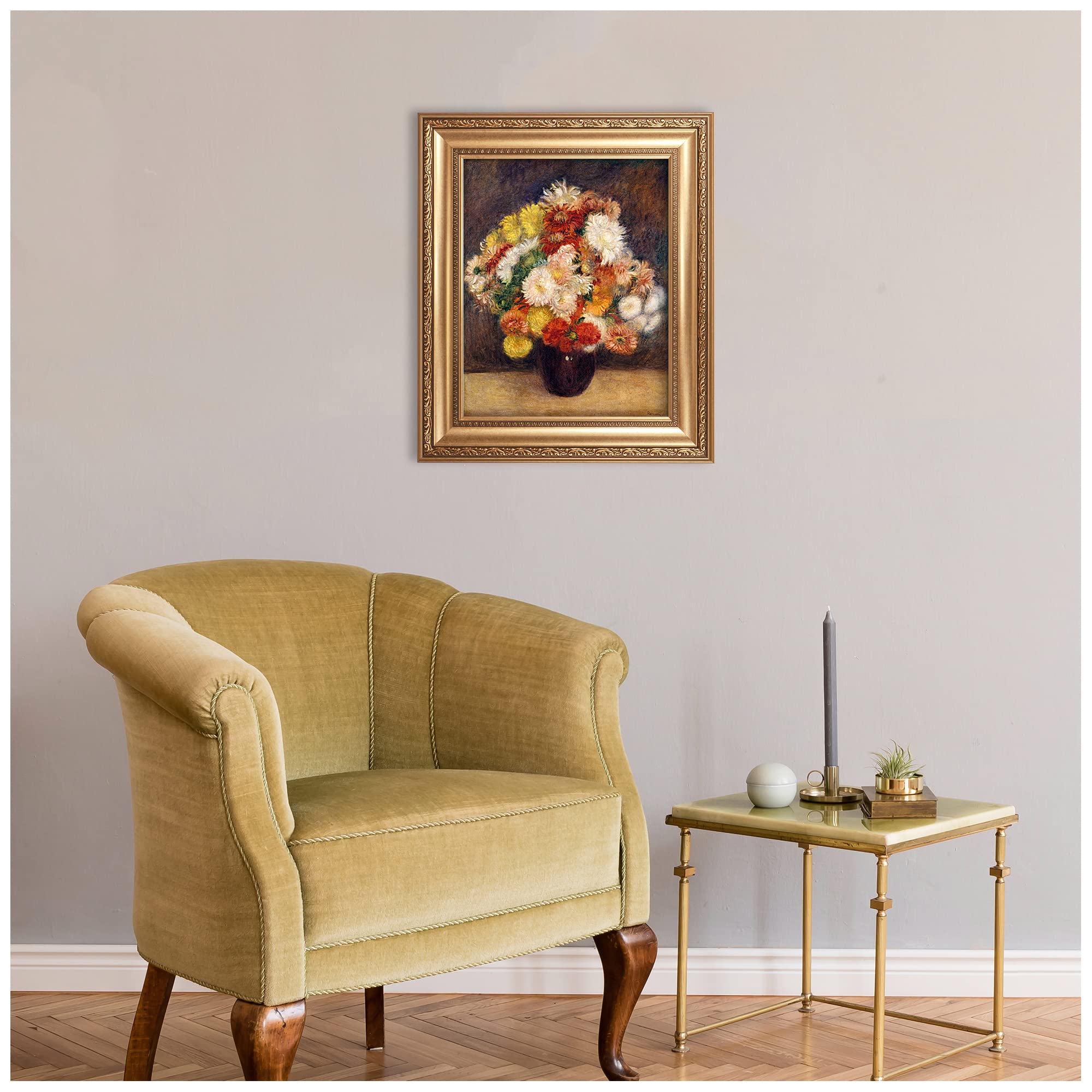 Amazon.co.jp: ピエール・オーギュスト・ルノワール作 菊の花束 絵画