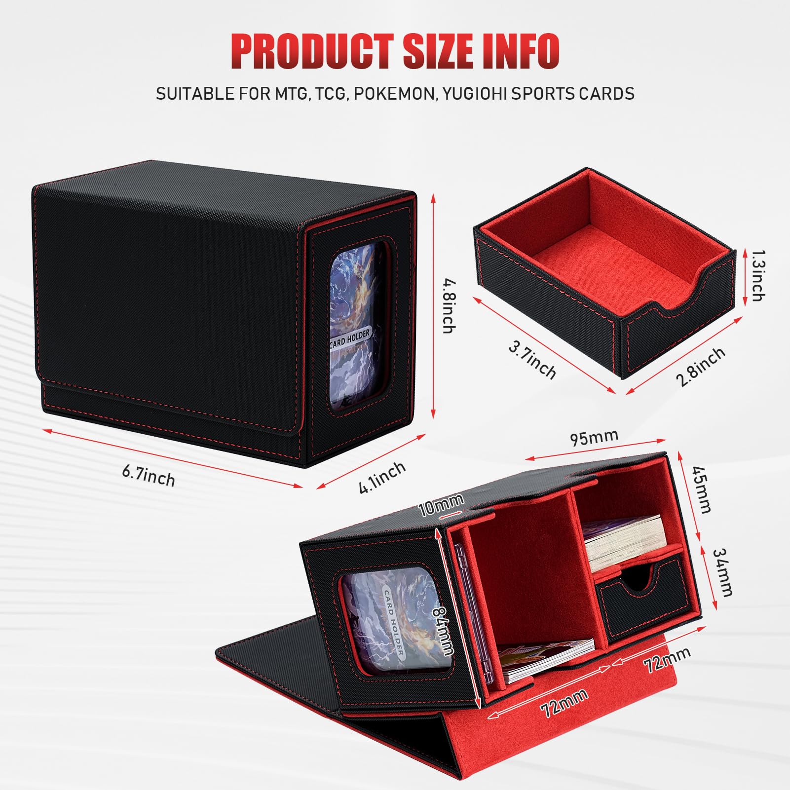 Amazon.co.jp: Ceuku カードデッキボックス MTGコマンダーカード