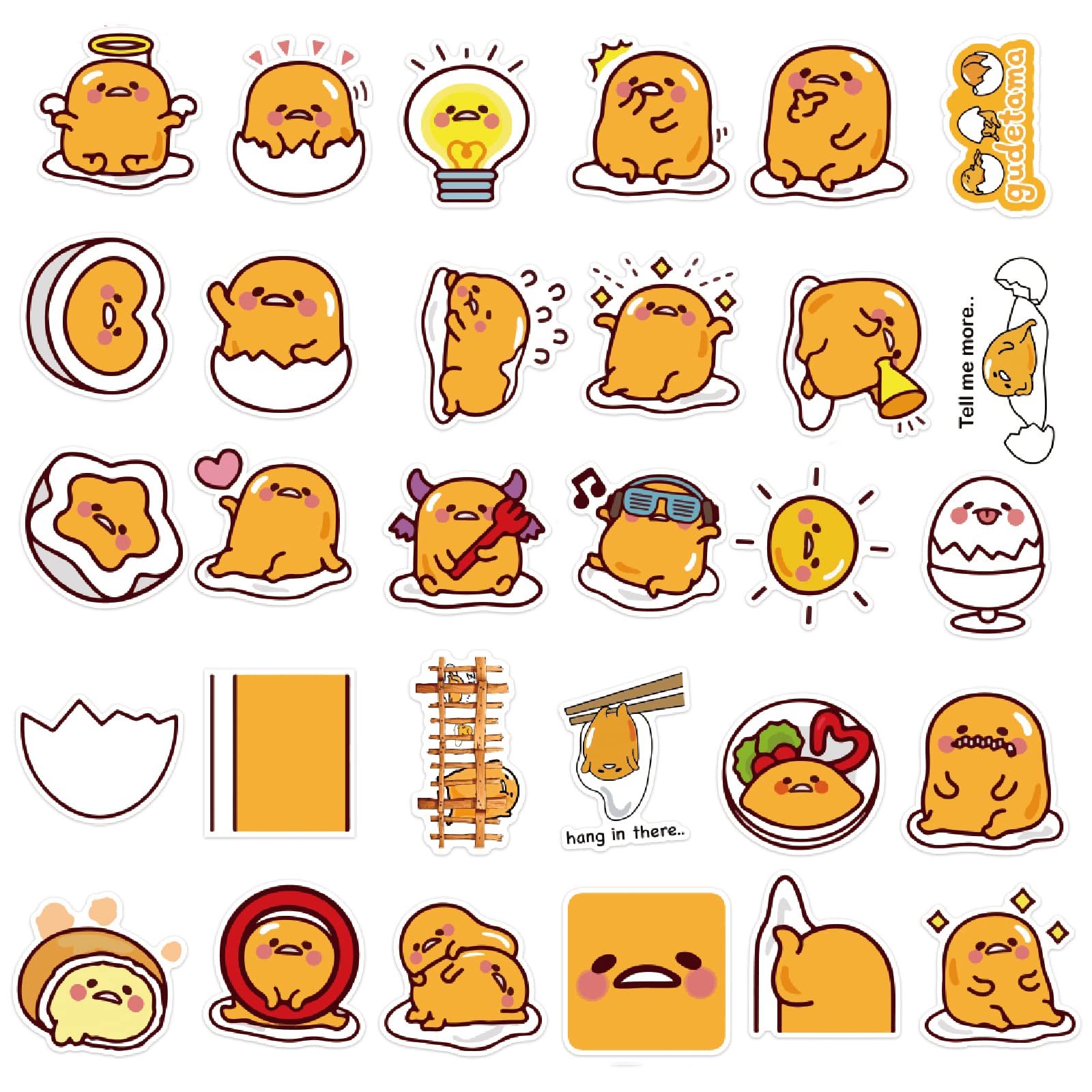 Amazon.co.jp: Forぐでたま ステッカー セット60枚セット可愛いforぐで