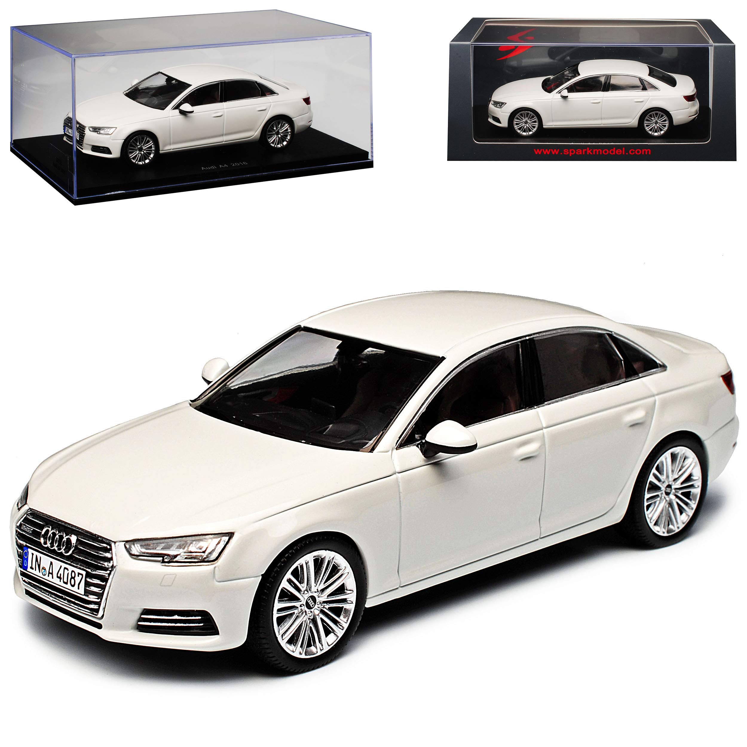 Amazon | ☆ スパーク 1/43 アウディ A4 2016 アイビスホワイト